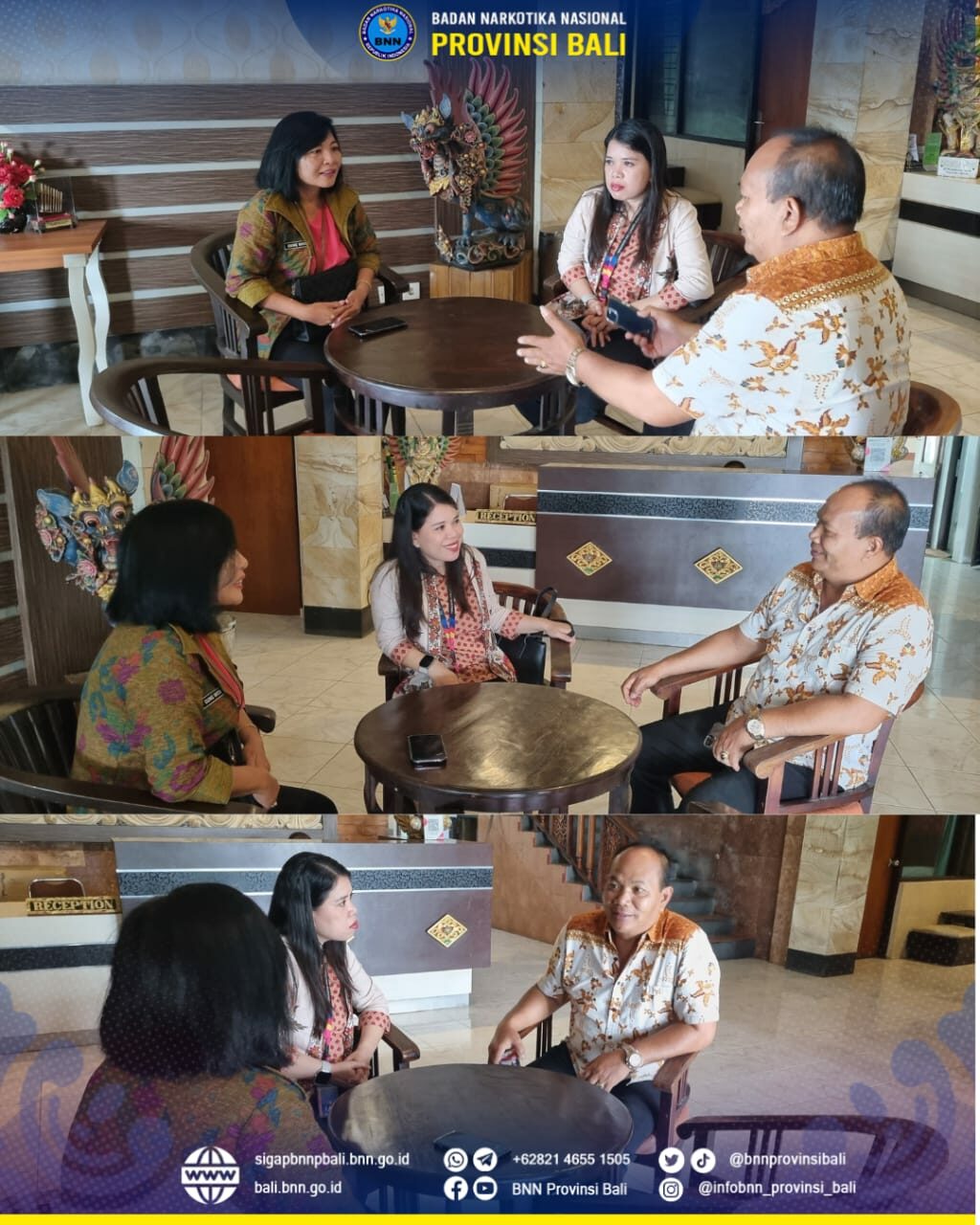 Survey Lokasi Kegiatan Rapat Koordinasi Terkait PKS dan Pelepasan Purna Tugas Pejabat BNN Provinsi Bali dan BNNK Jajaran. Konsep Otomatis