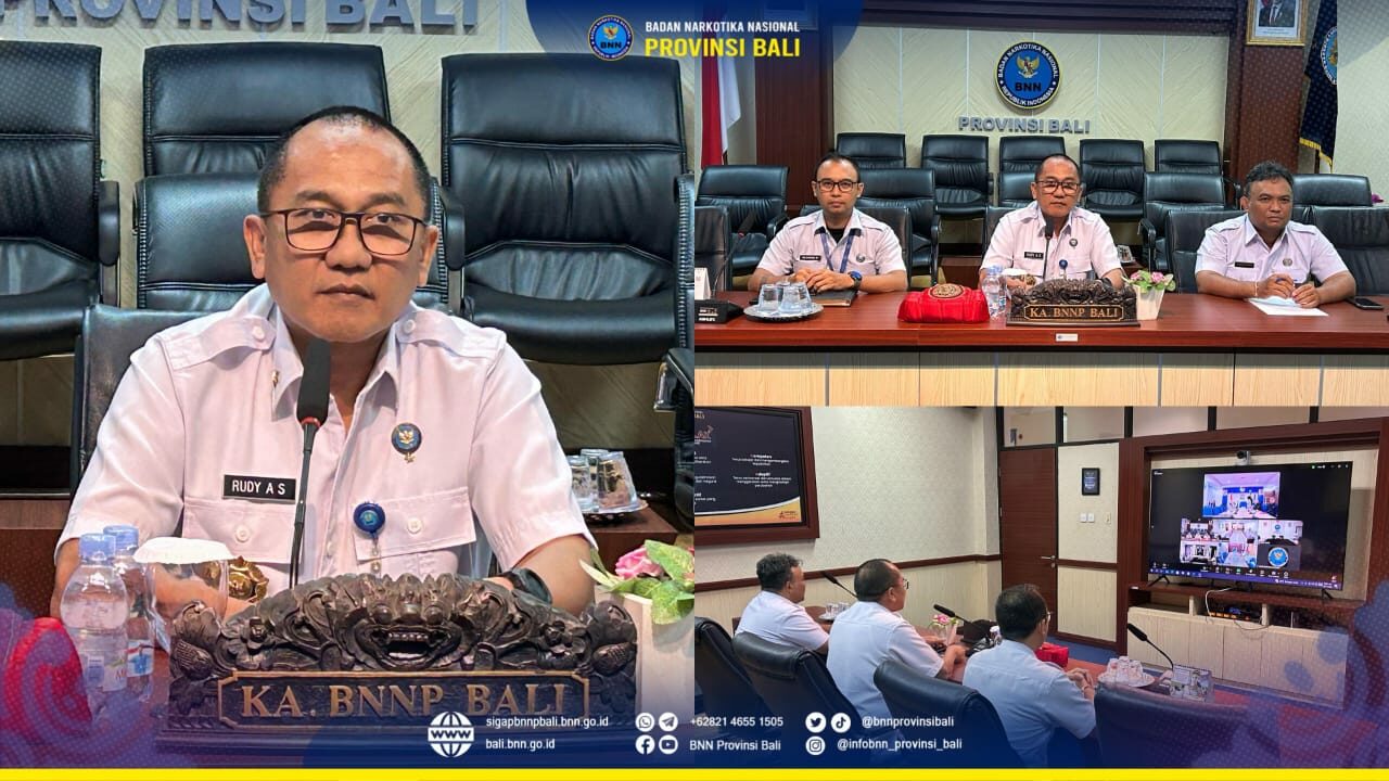 Rapat virtual Persiapan Penempatan dan Operasional Peralatan Anti-Narkotika (Anti-Narcotics Inspection Devices) yang dihibahkan oleh Republik Rakyat Tiongkok. Konsep Otomatis