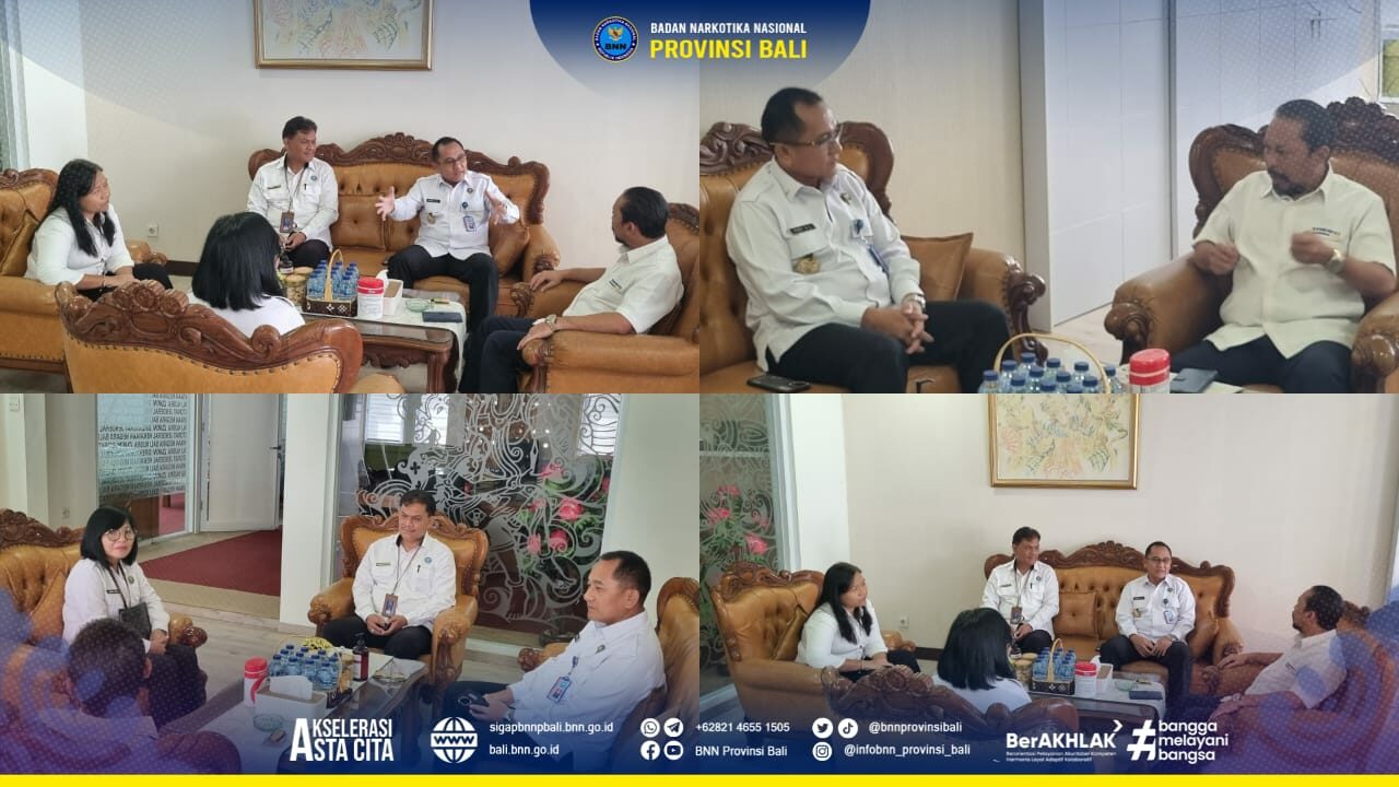 Audiensi Kepala BNN Provinsi Bali di DJKN Balinusra. Konsep Otomatis