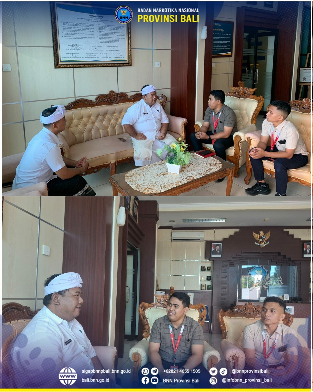 Menerima Audiensi dari PT. Angkasa Pura Support terkait permohonan Narasumber P4GN Konsep Otomatis
