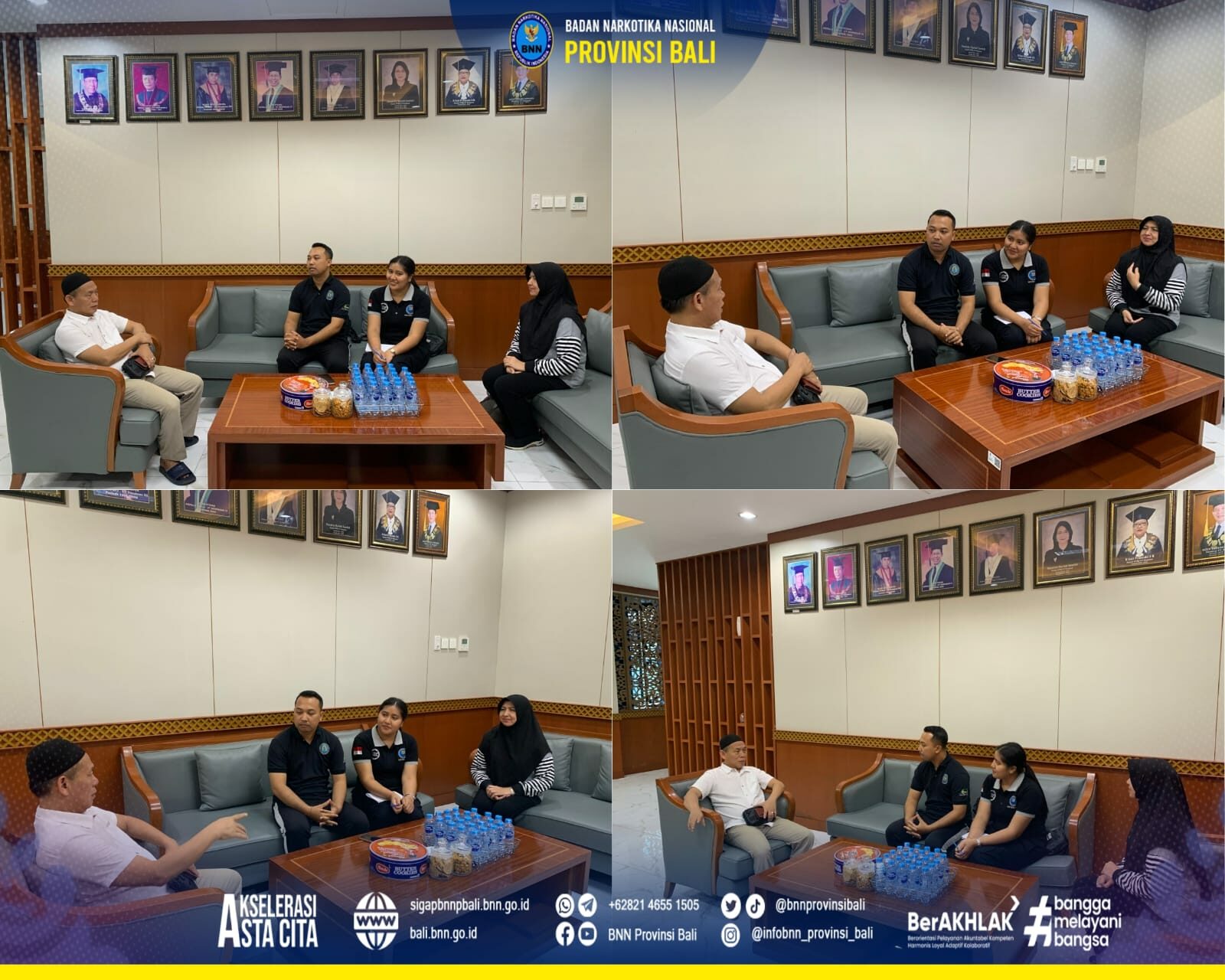 Koordinasi informasi P4GN dengan Direktur Universitas Terbuka Denpasar Konsep Otomatis