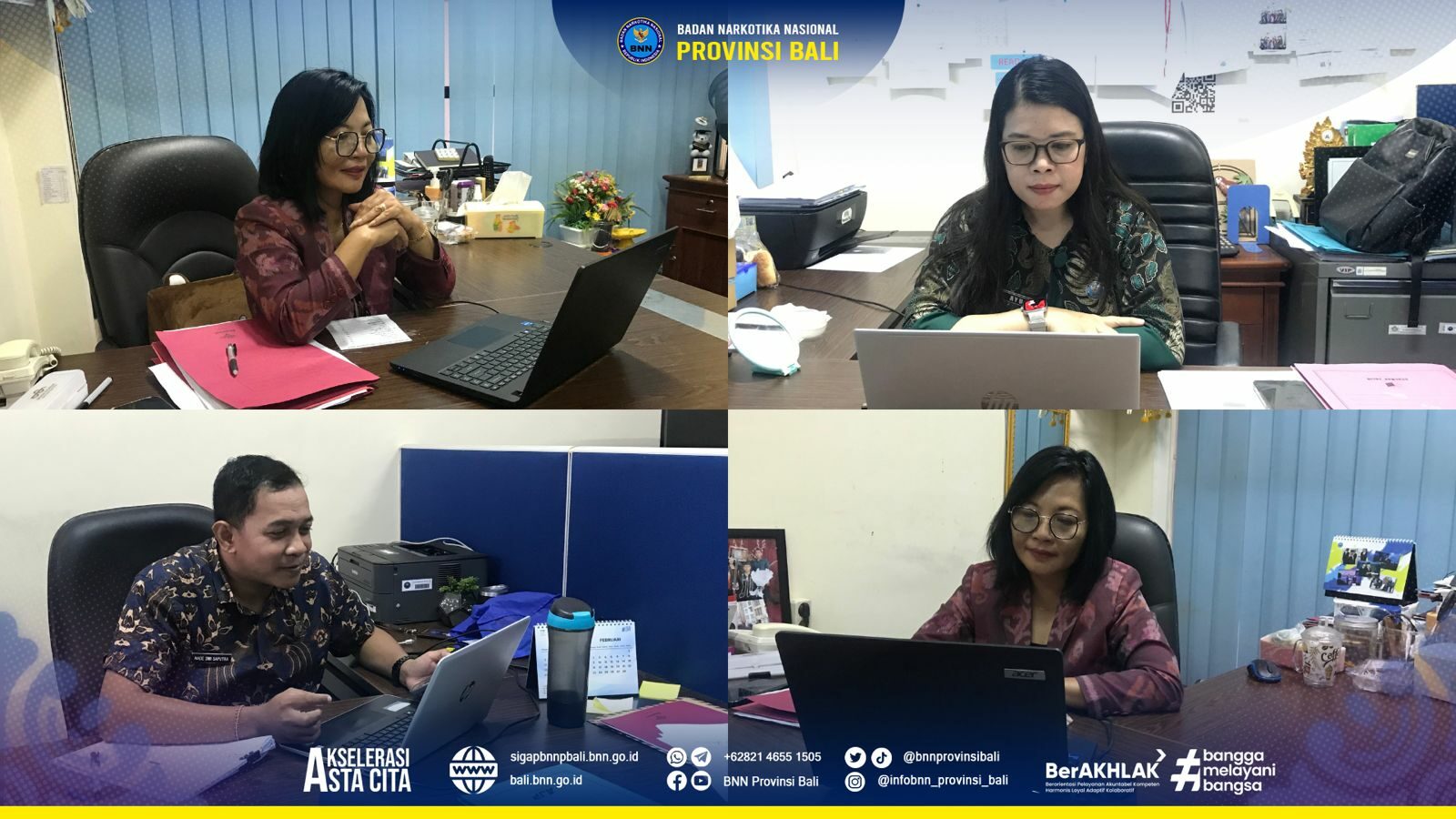 Koordinasi Pelaksanaan Tenaga Kerja Kontrak di BNNP Bali dan Jajaran Konsep Otomatis