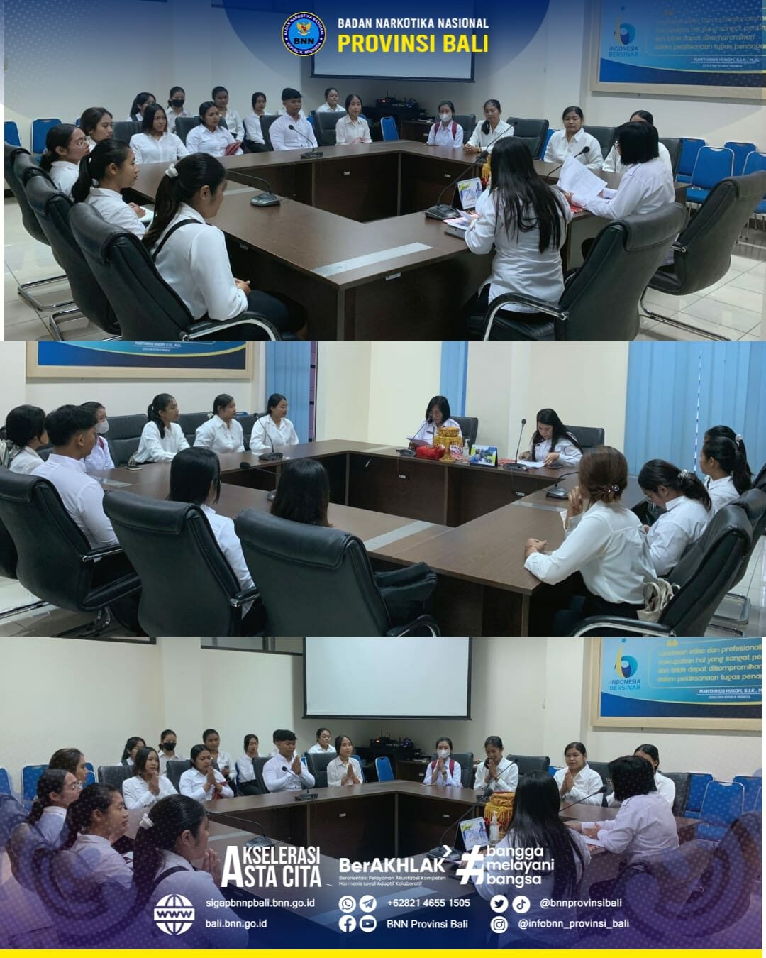 Kunjungan Mahasiswi Universitas Hindu Indonesia (UNHI) Denpasar Konsep Otomatis