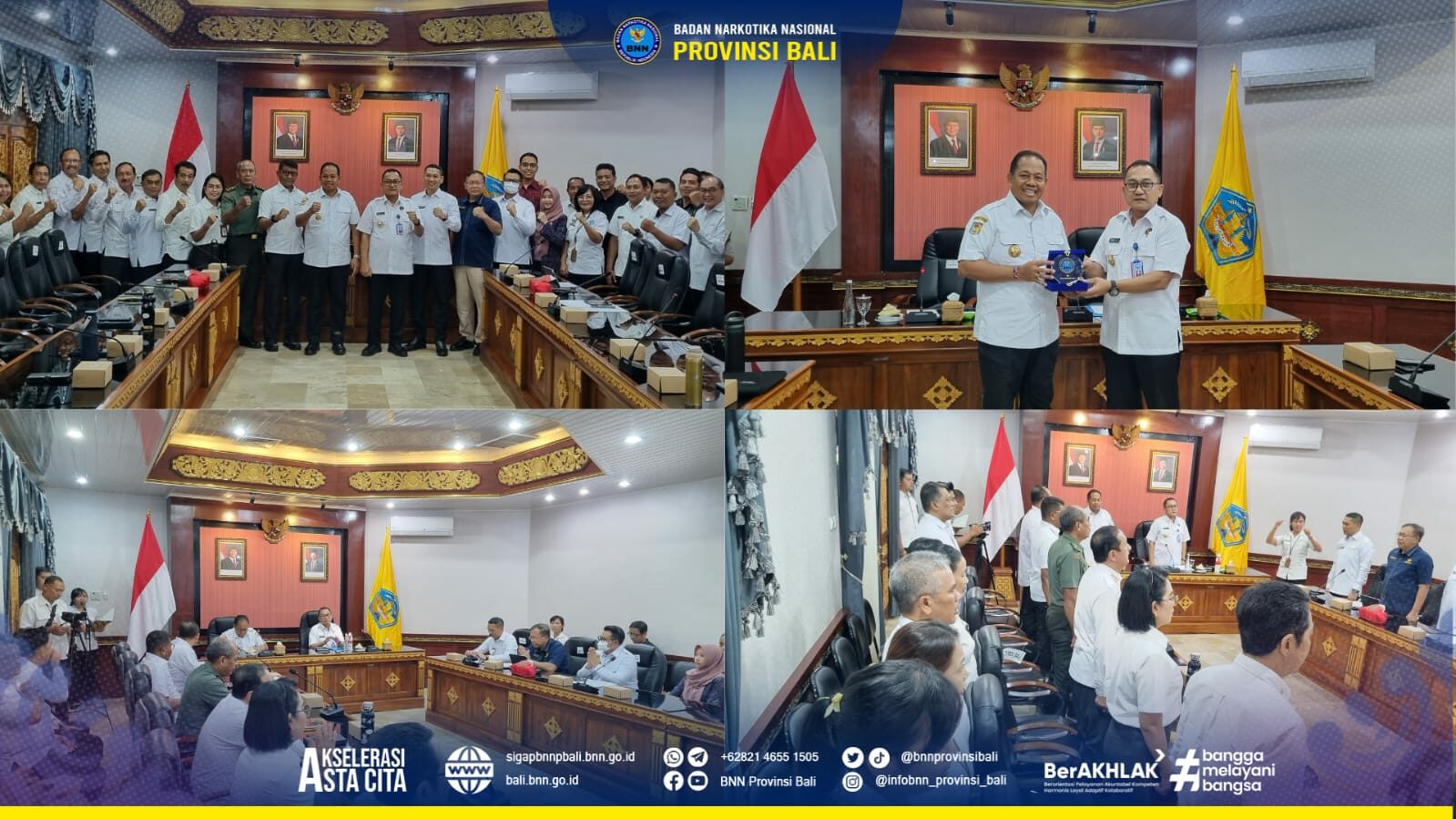 Forkom P4GN Wilayah Bali " Sinergi Untuk Mewujudkan Indonesia Emas Dan Bersinar ( Bersih Narkoba)" Konsep Otomatis