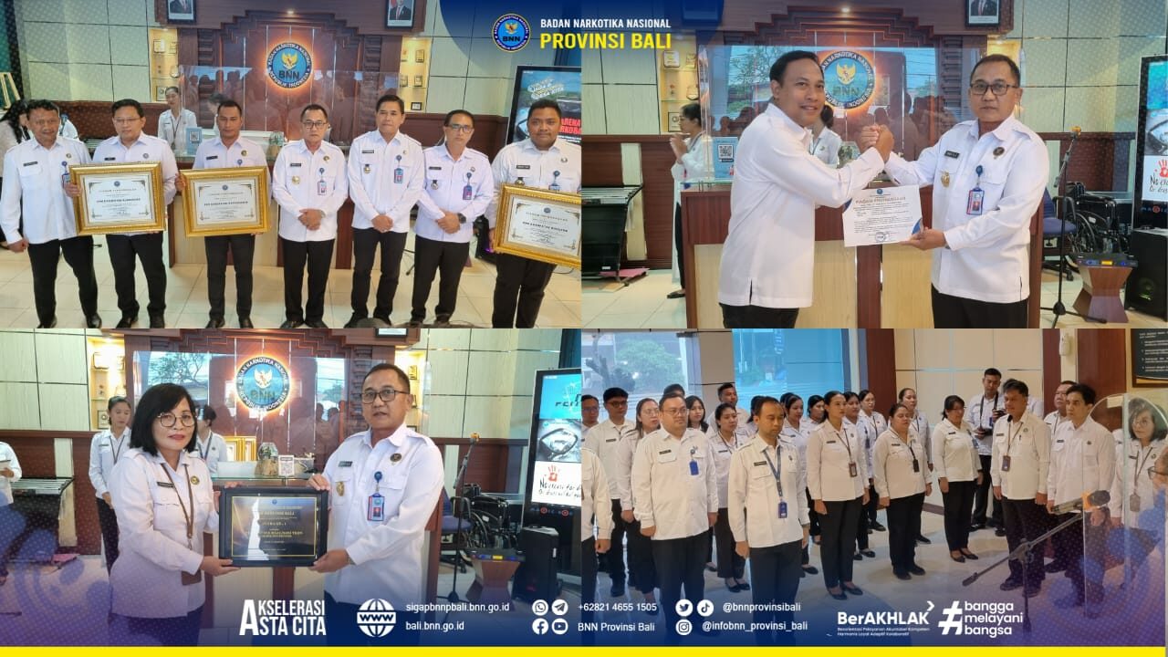 Apel Pagi BNNP Bali Bersama BNNK Jajaran Konsep Otomatis