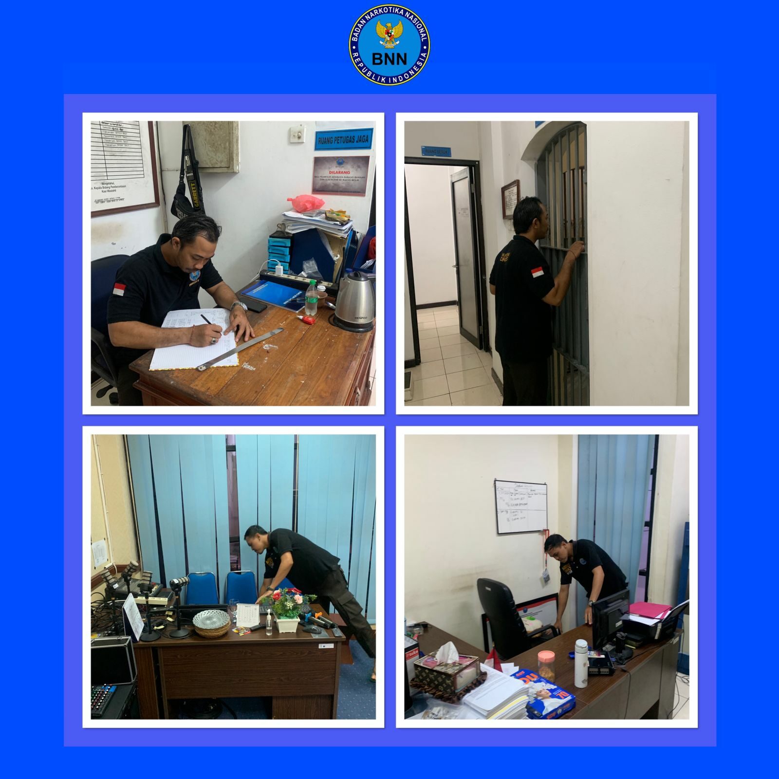 Personil Satpam Bagian Umum BNNP Bali. Konsep Otomatis