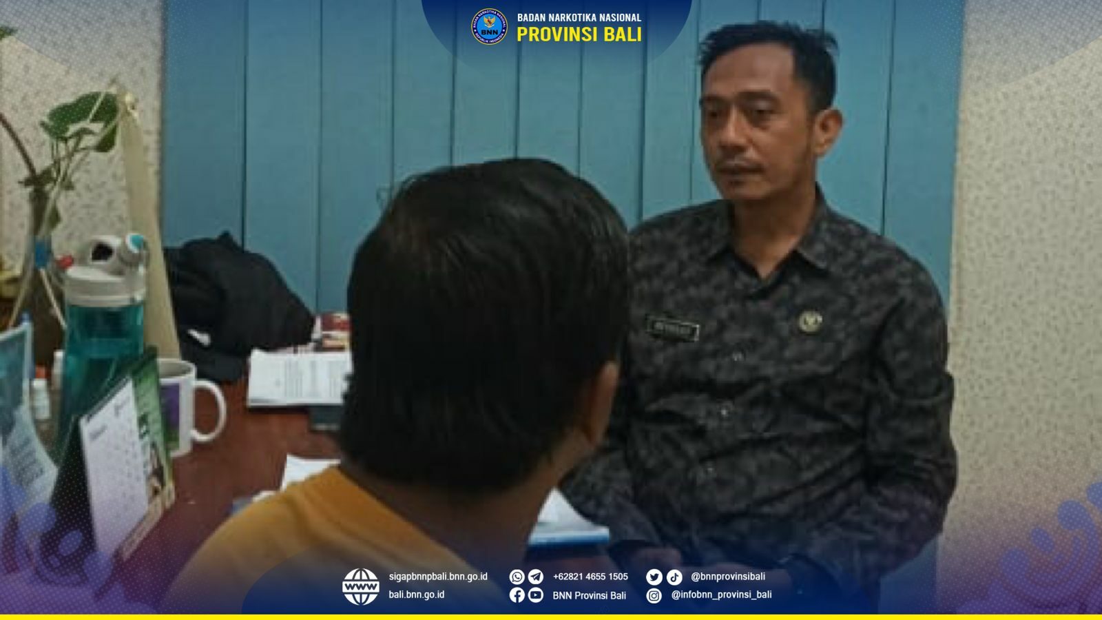 Kepala BNN Provinsi Bali Menerima Kunjungan Bank BRI Renon Konsep Otomatis