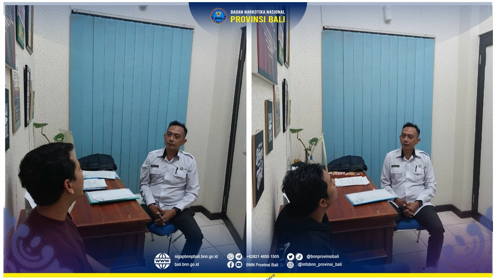 Kepala BNN Provinsi Bali Menerima Kunjungan Bank BRI Renon Konsep Otomatis