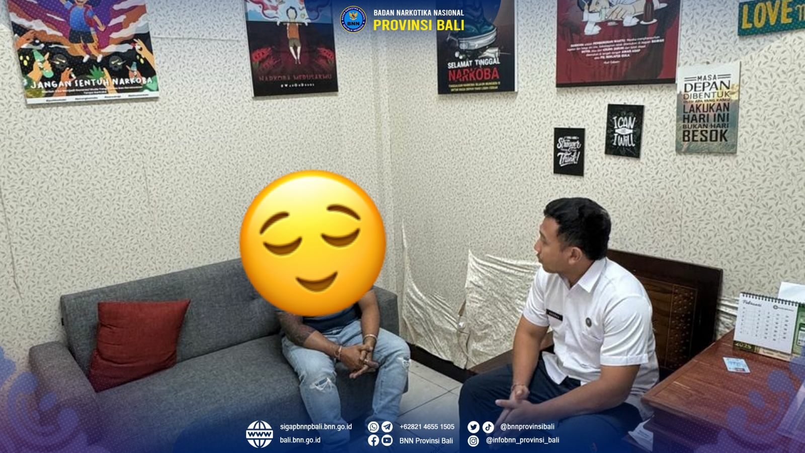 Kepala BNN Provinsi Bali Menerima Kunjungan Bank BRI Renon Konsep Otomatis