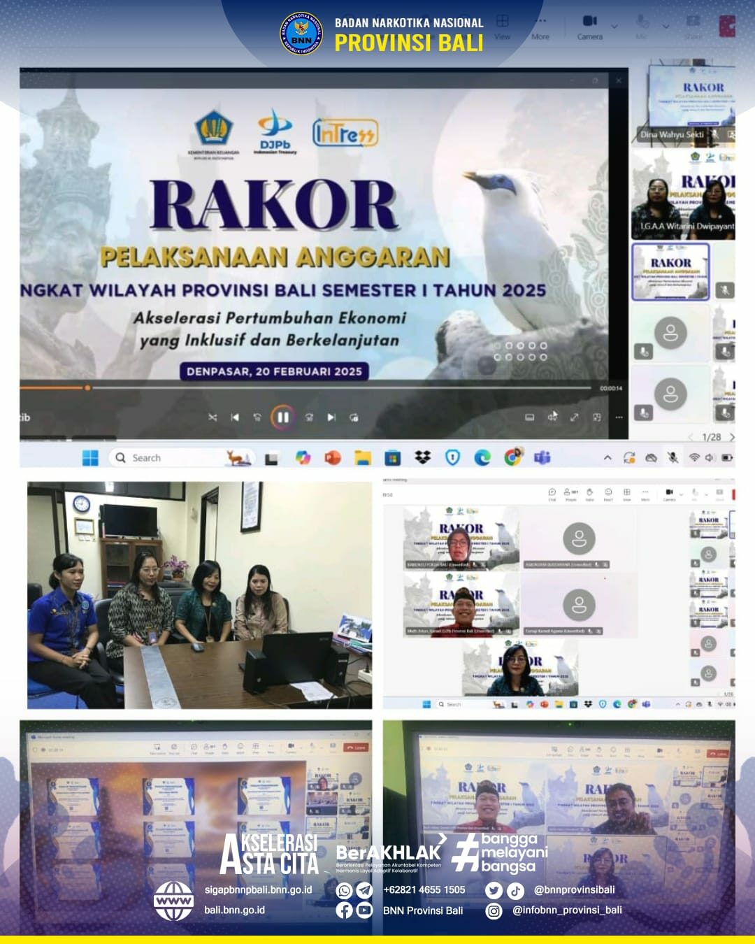 Kepala BNN Provinsi Bali Menerima Kunjungan Bank BRI Renon Konsep Otomatis