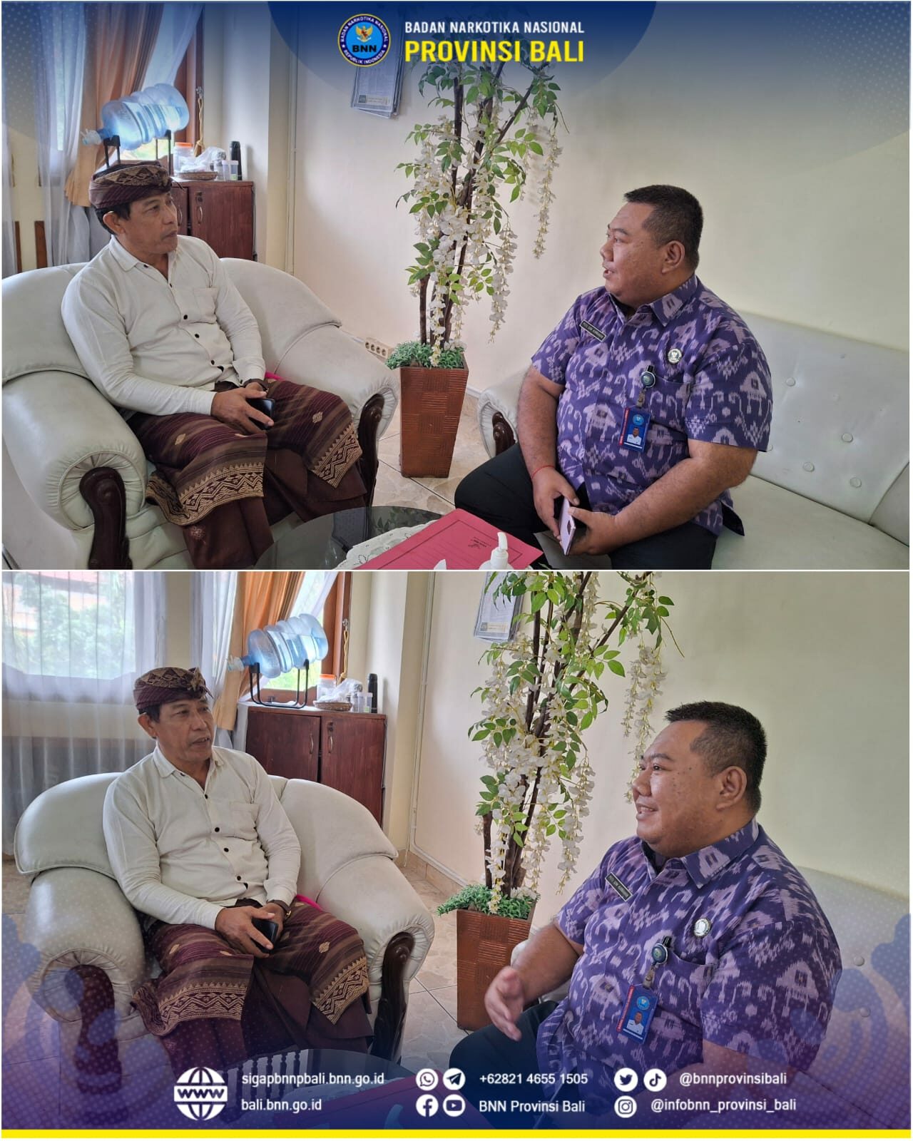 Kepala BNN Provinsi Bali Menerima Kunjungan Bank BRI Renon Konsep Otomatis