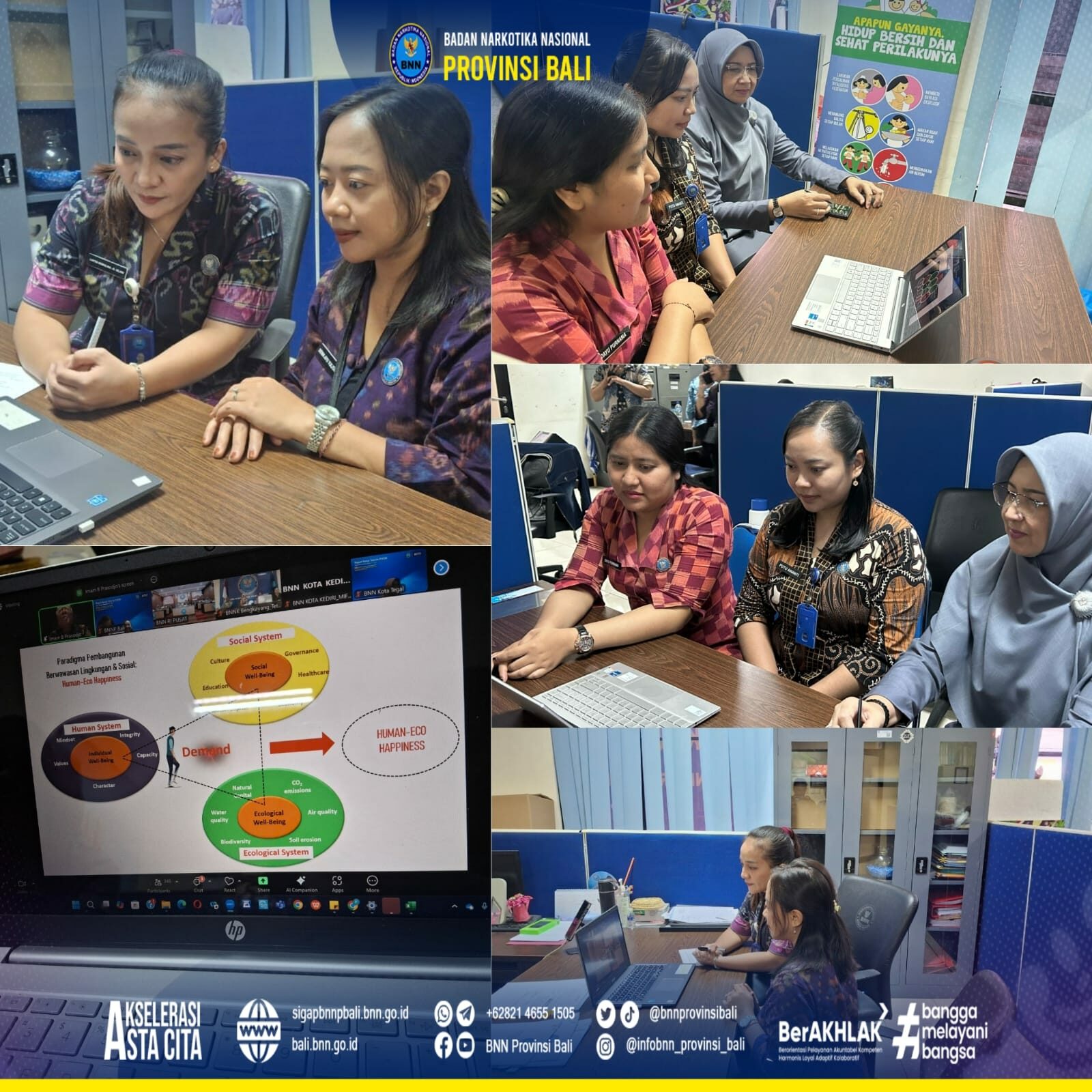 Kepala BNN Provinsi Bali Menerima Kunjungan Bank BRI Renon Konsep Otomatis