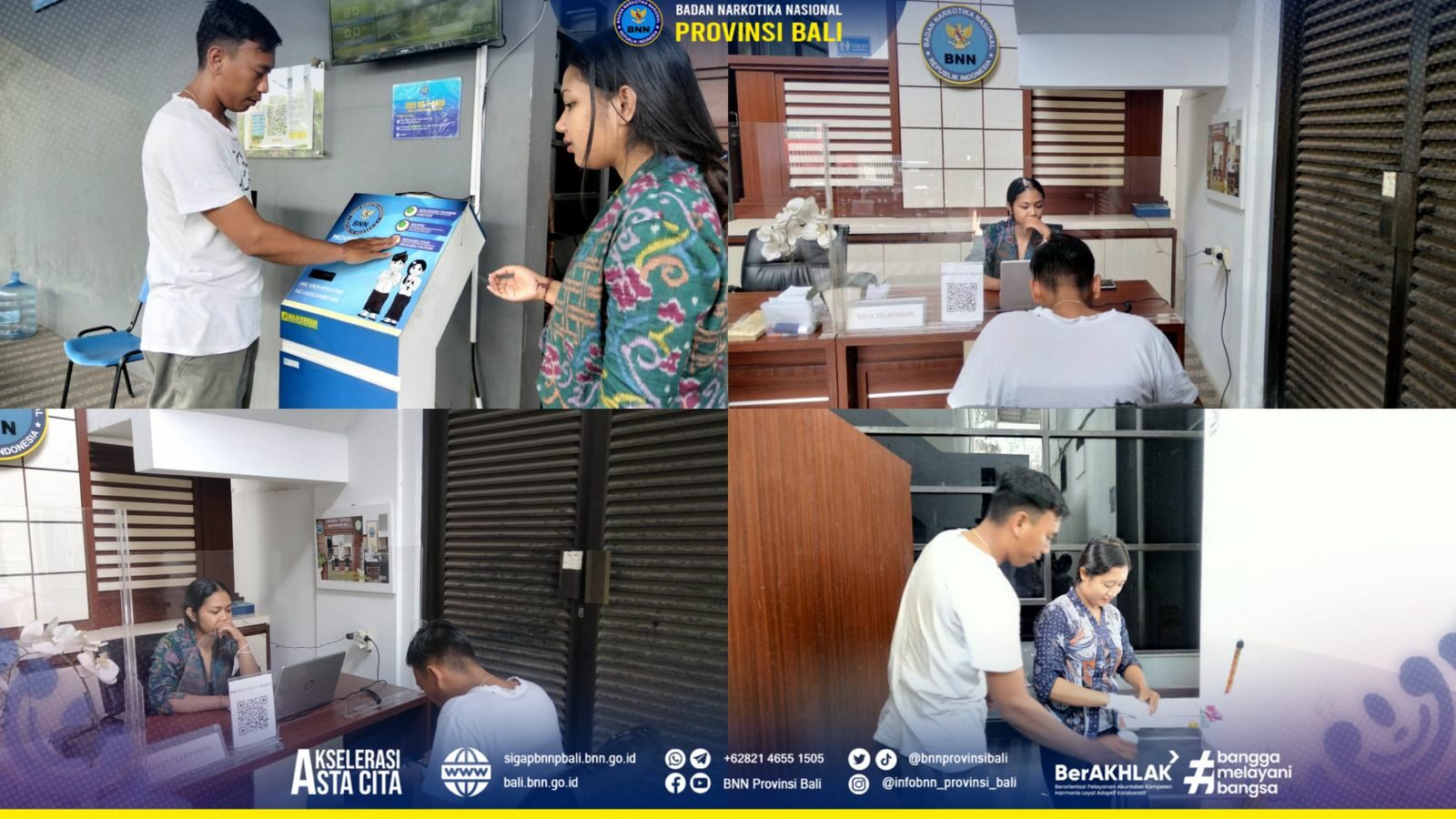 Kepala BNN Provinsi Bali Menerima Kunjungan Bank BRI Renon Konsep Otomatis
