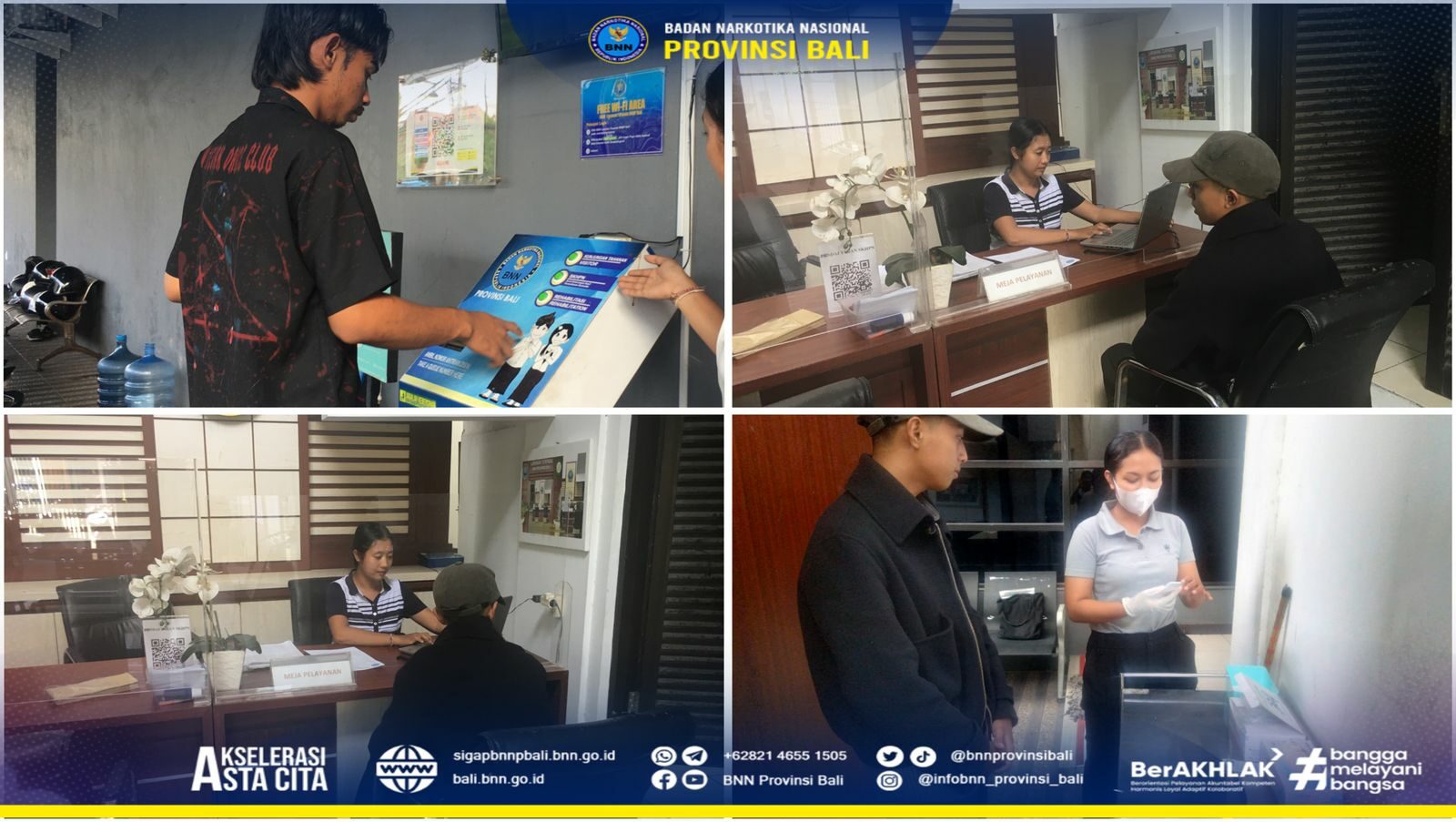 Kepala BNN Provinsi Bali Menerima Kunjungan Bank BRI Renon Konsep Otomatis