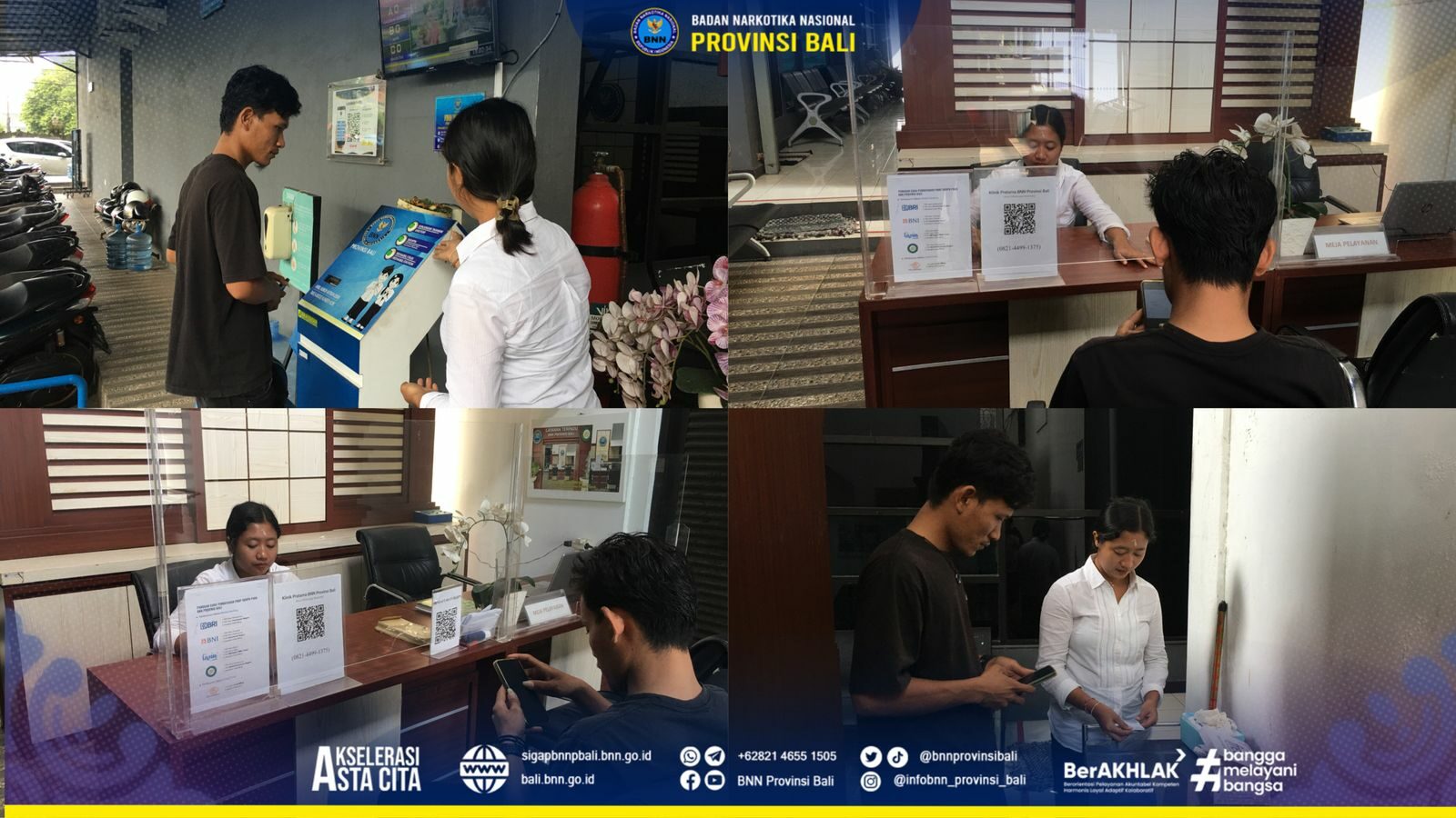 Kepala BNN Provinsi Bali Menerima Kunjungan Bank BRI Renon Konsep Otomatis