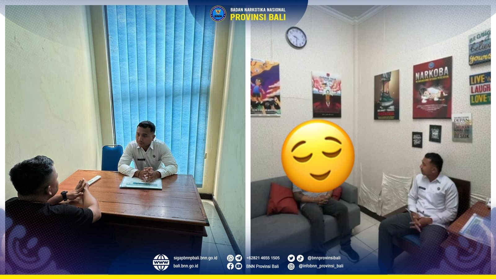 Kepala BNN Provinsi Bali Menerima Kunjungan Bank BRI Renon Konsep Otomatis