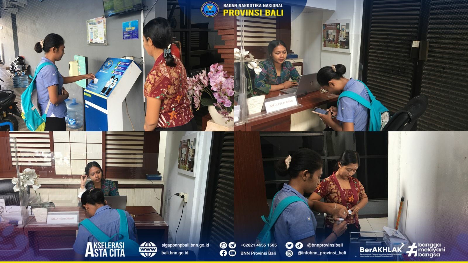 Kepala BNN Provinsi Bali Menerima Kunjungan Bank BRI Renon Konsep Otomatis