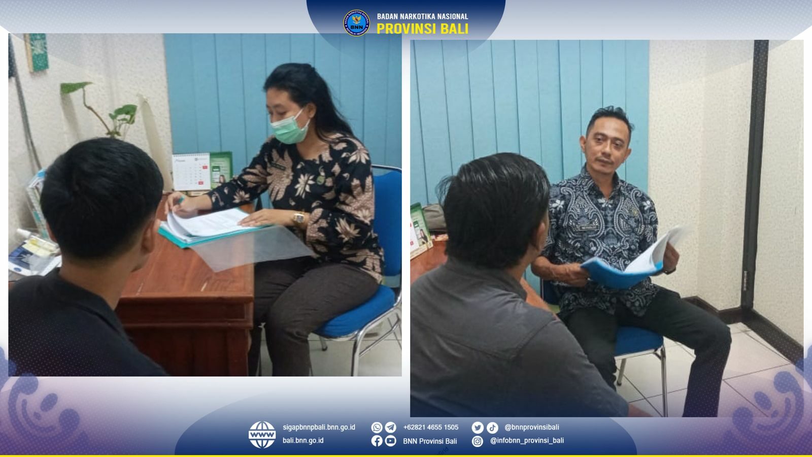 Kepala BNN Provinsi Bali Menerima Kunjungan Bank BRI Renon Konsep Otomatis