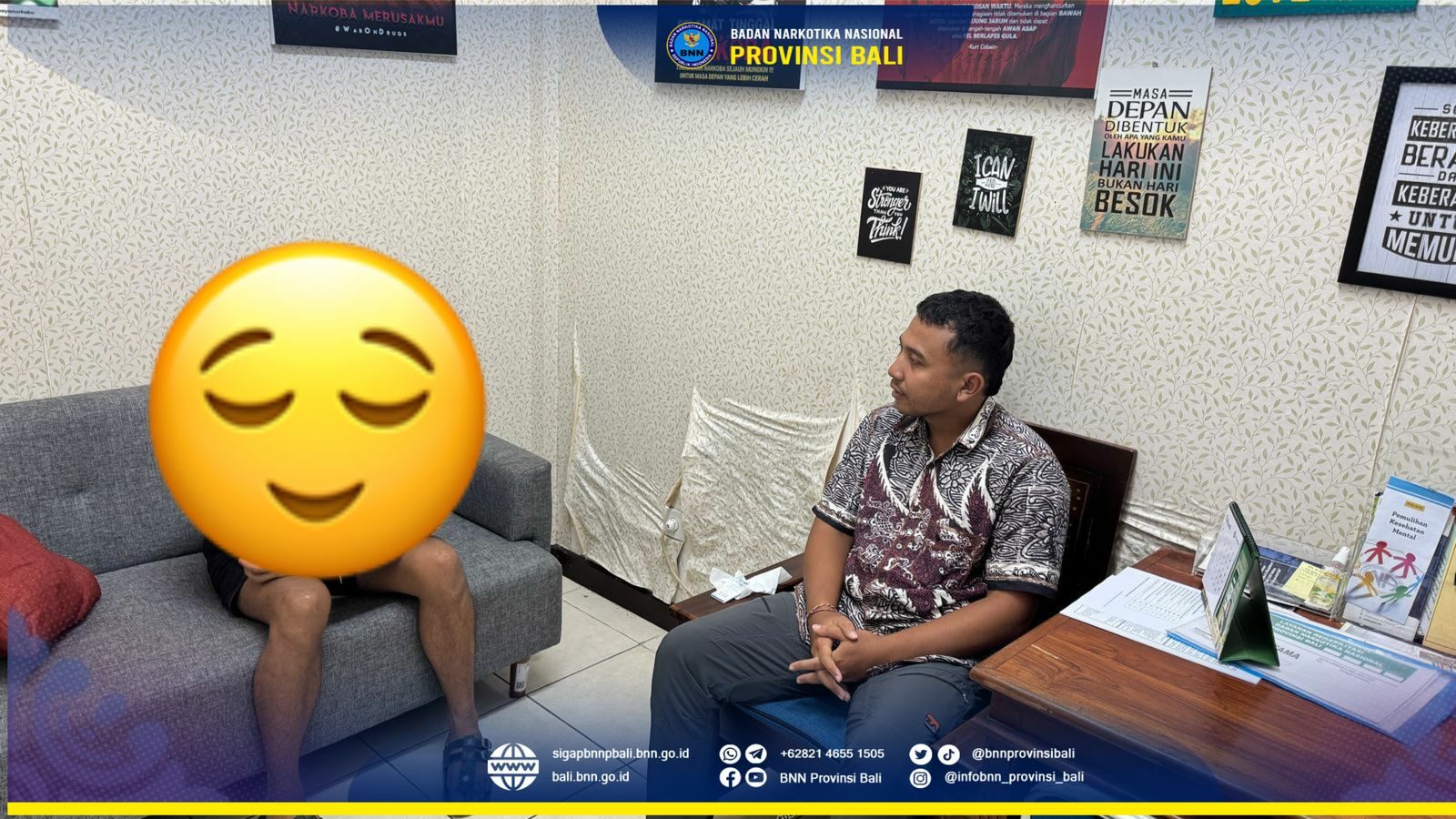 Kepala BNN Provinsi Bali Menerima Kunjungan Bank BRI Renon Konsep Otomatis