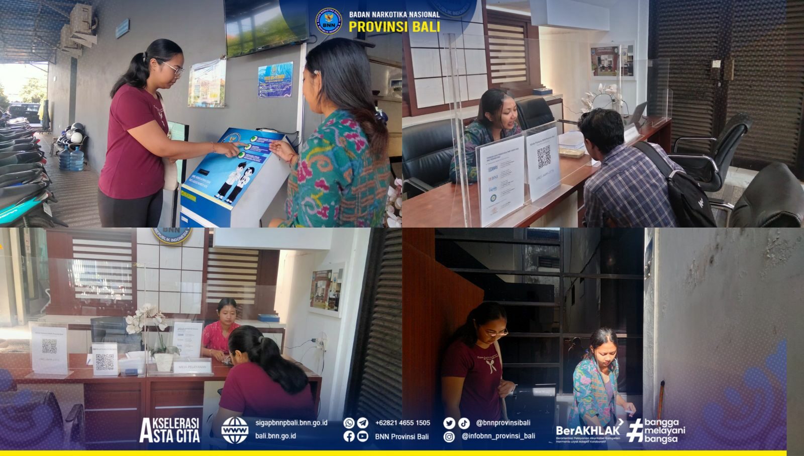 Kepala BNN Provinsi Bali Menerima Kunjungan Bank BRI Renon Konsep Otomatis