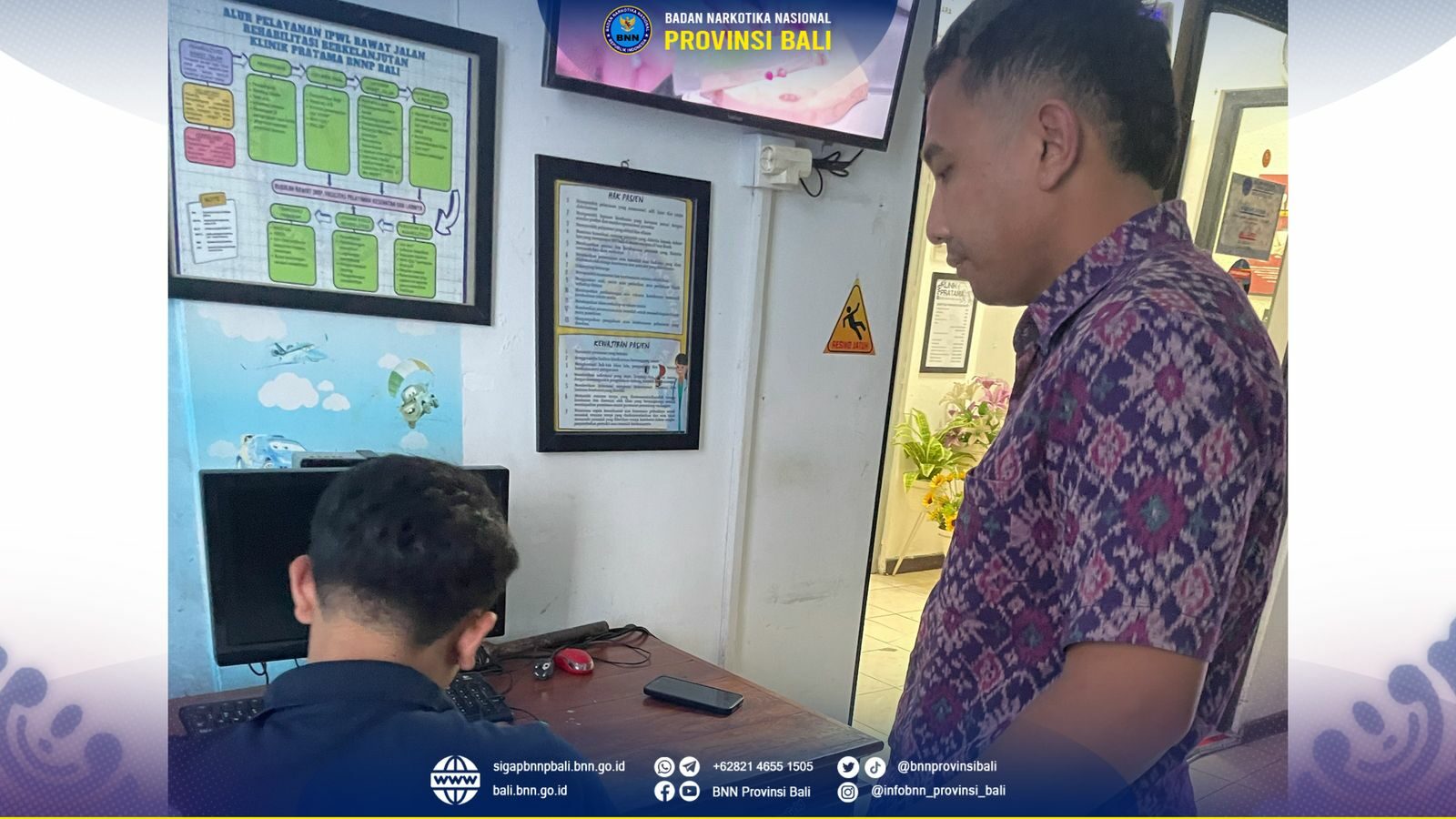 Kepala BNN Provinsi Bali Menerima Kunjungan Bank BRI Renon Konsep Otomatis
