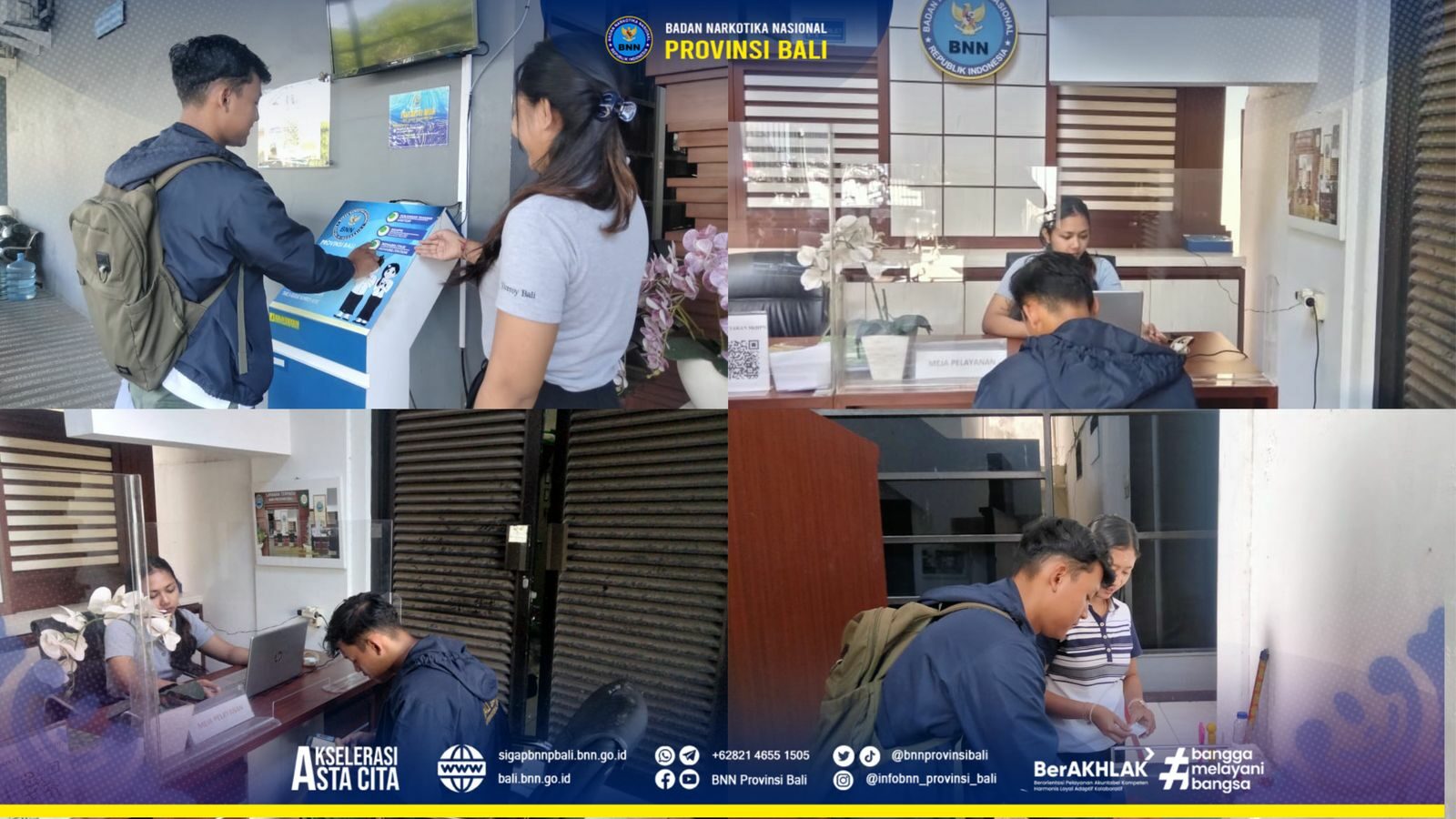 Kepala BNN Provinsi Bali Menerima Kunjungan Bank BRI Renon Konsep Otomatis