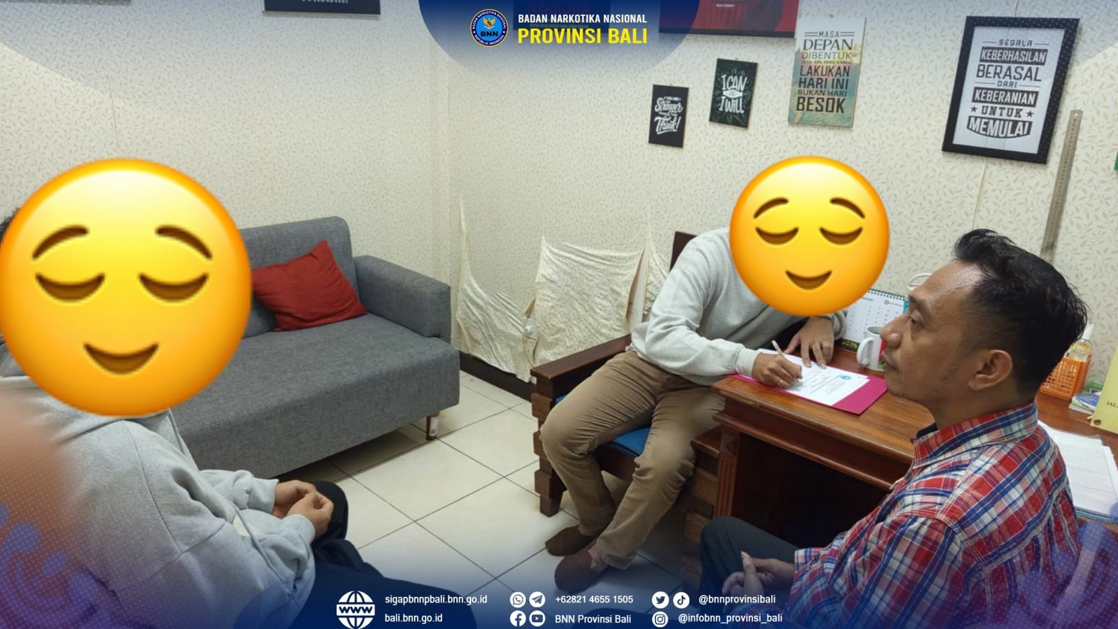 Kepala BNN Provinsi Bali Menerima Kunjungan Bank BRI Renon Konsep Otomatis