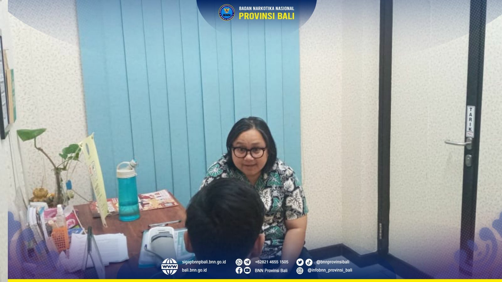 Kepala BNN Provinsi Bali Menerima Kunjungan Bank BRI Renon Konsep Otomatis