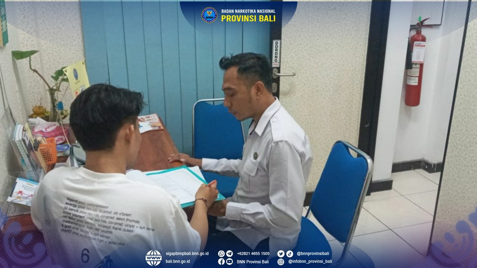 Kepala BNN Provinsi Bali Menerima Kunjungan Bank BRI Renon Konsep Otomatis