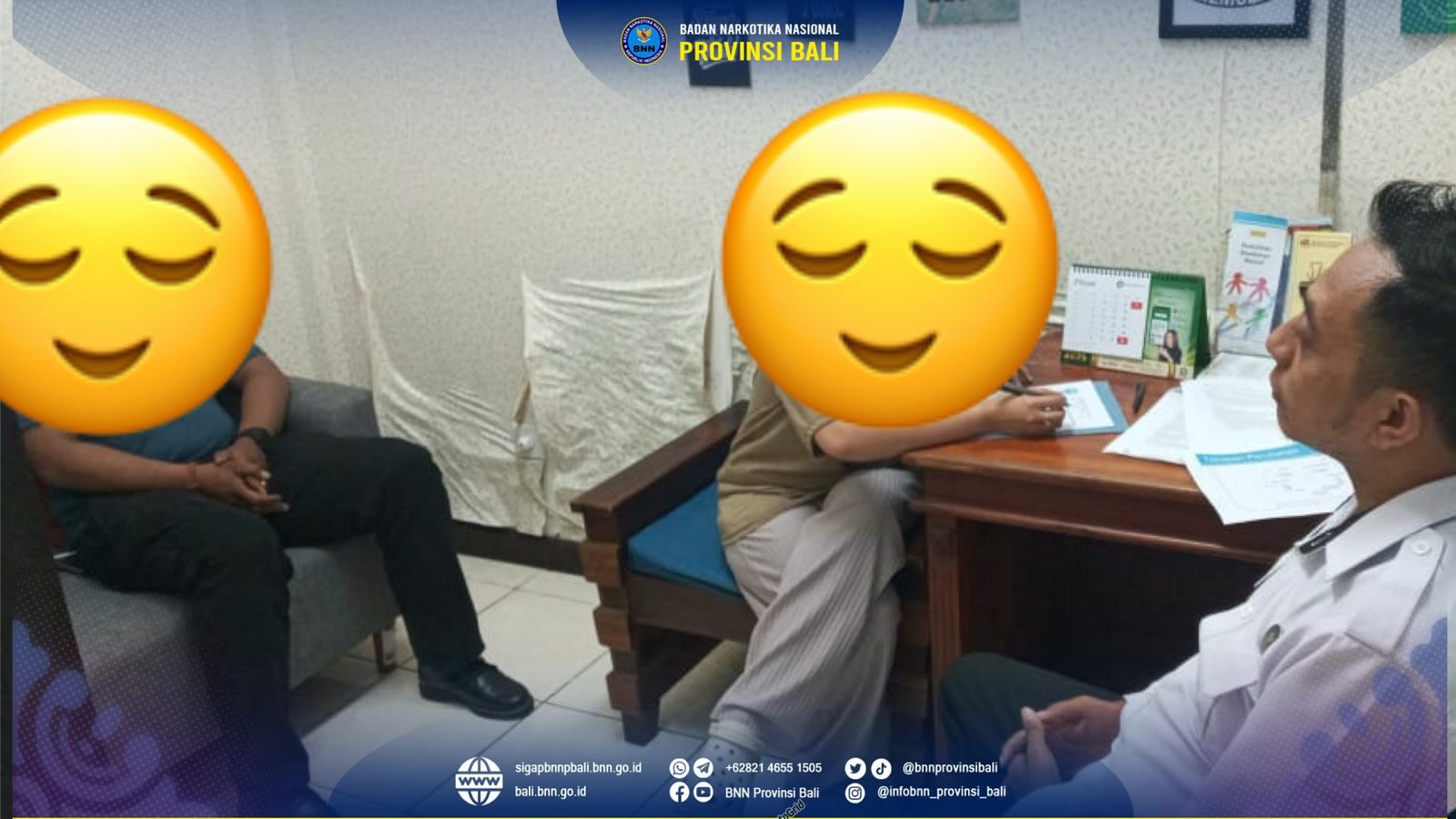 Kepala BNN Provinsi Bali Menerima Kunjungan Bank BRI Renon Konsep Otomatis