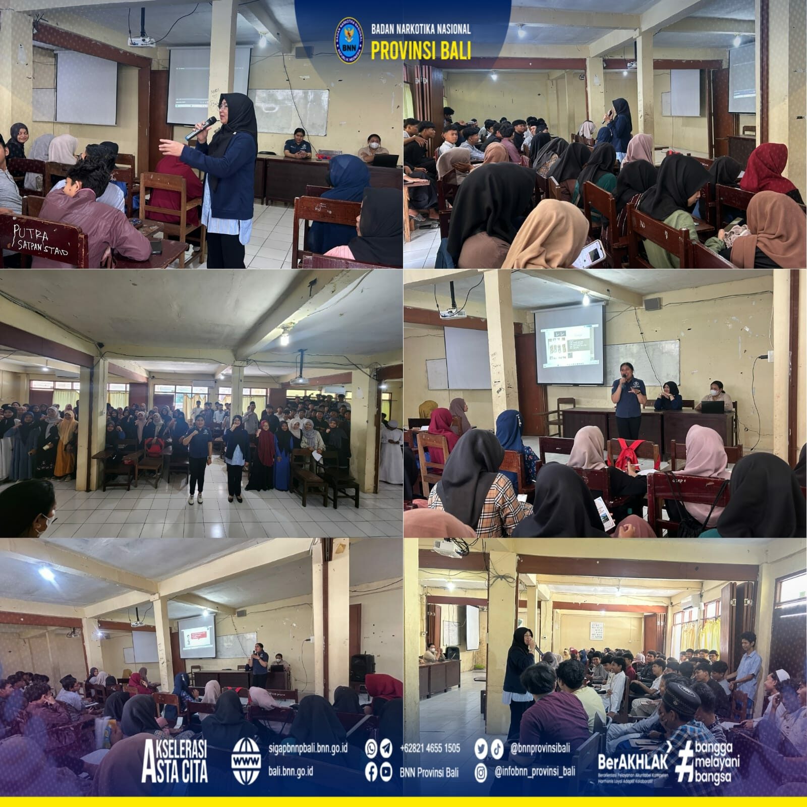 Sosialisasi Bahaya dan Dampak Buruk Penyalahgunaan Narkoba kepada siswa-siswi SMK Bina Medina Denpasar Konsep Otomatis