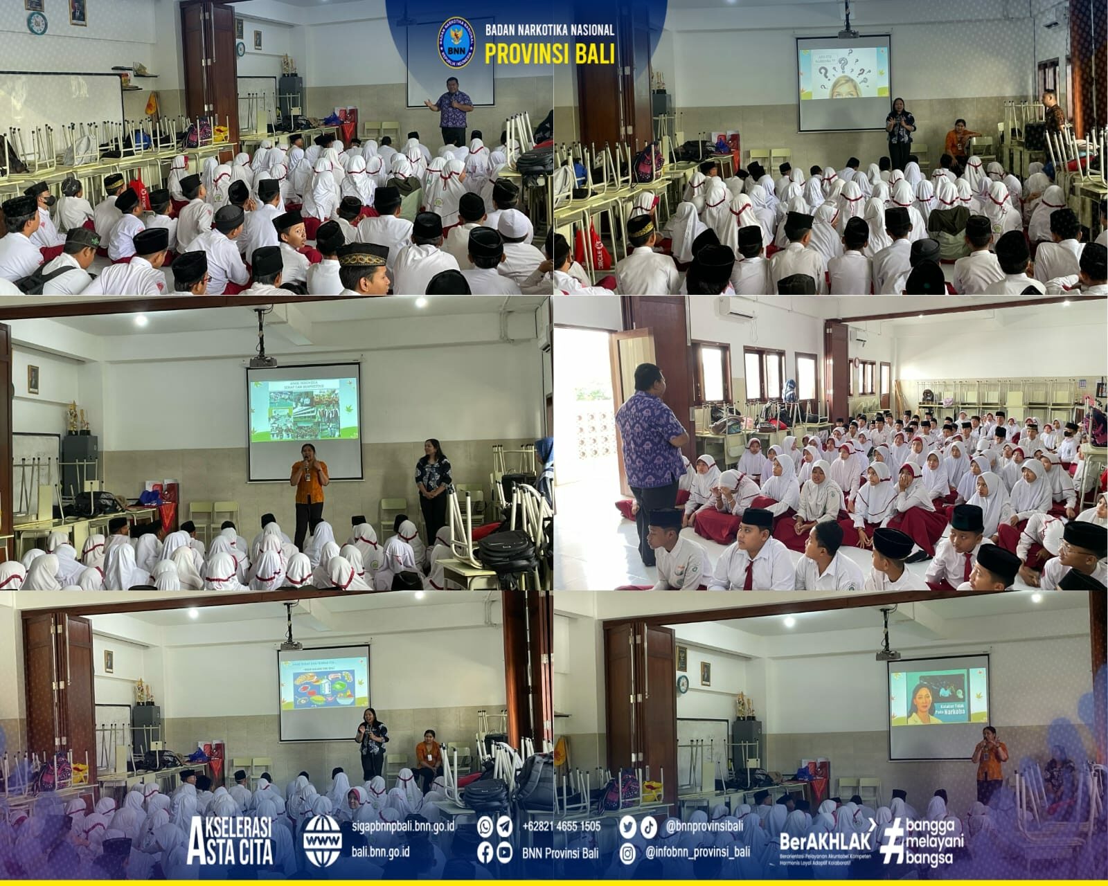 Sosialisasi Bahaya dan Dampak Buruk Penyalahgunaan Narkoba kepada siswa-siswi MI Al Ma"ruf Denpasar Konsep Otomatis