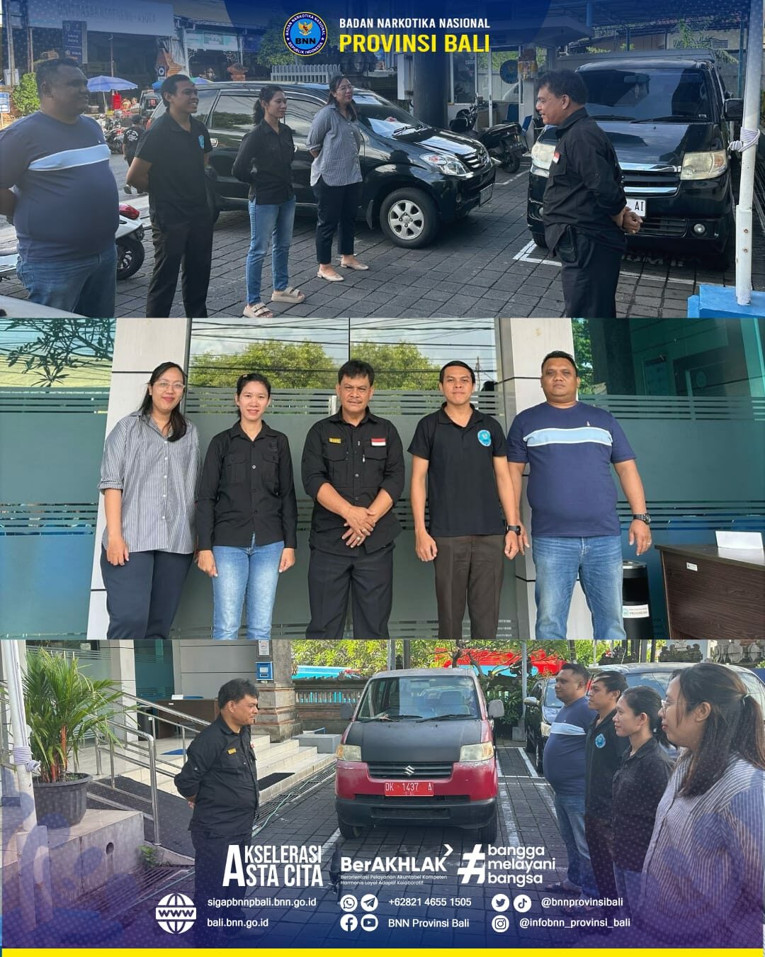 Piket pelayanan publik dan pengawasan mako BNN Provinsi Bali Konsep Otomatis