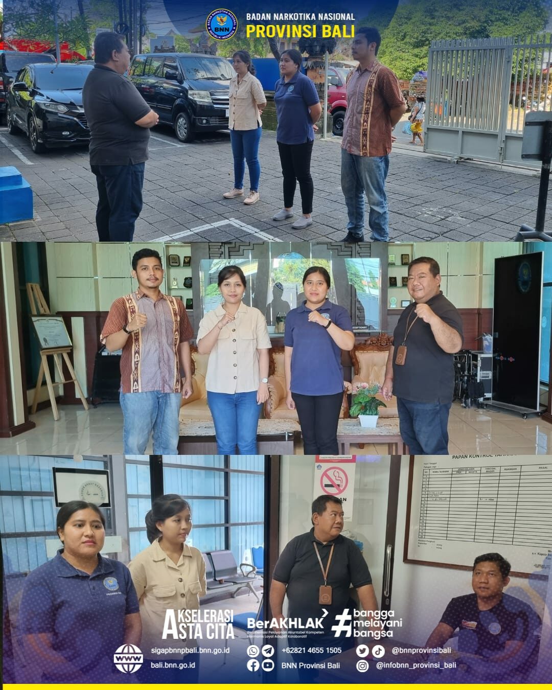 Piket pelayanan publik dan pengawasan mako BNN Provinsi Bali sesi 1 Konsep Otomatis