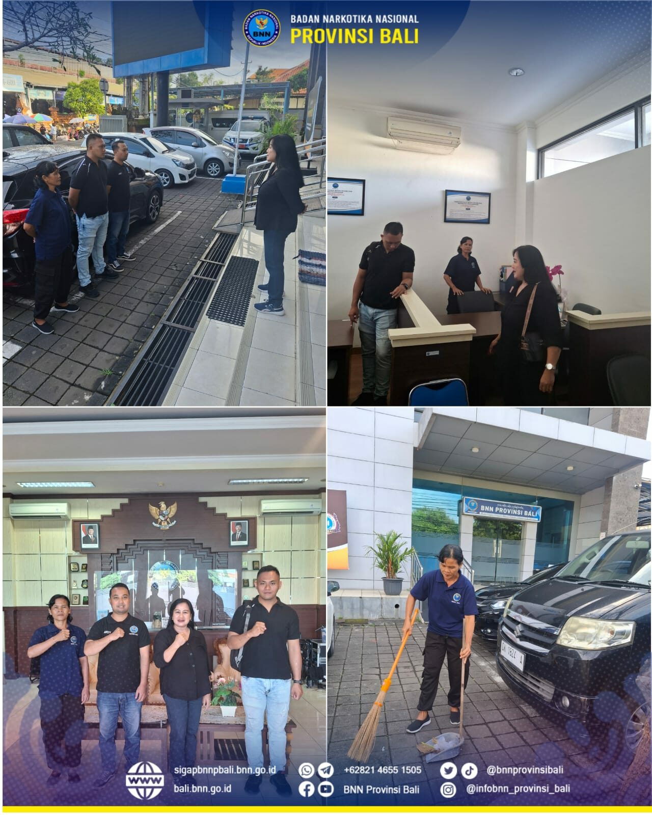 Piket pelayanan publik dan pengawasan mako BNN Provinsi Bali sesi 2 Konsep Otomatis