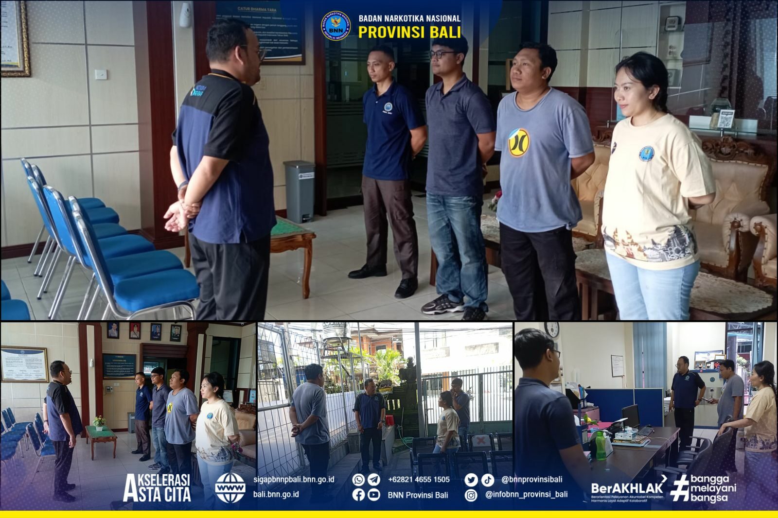 Piket pelayanan publik dan pengawasan mako BNN Provinsi Bali sesi 1 Konsep Otomatis