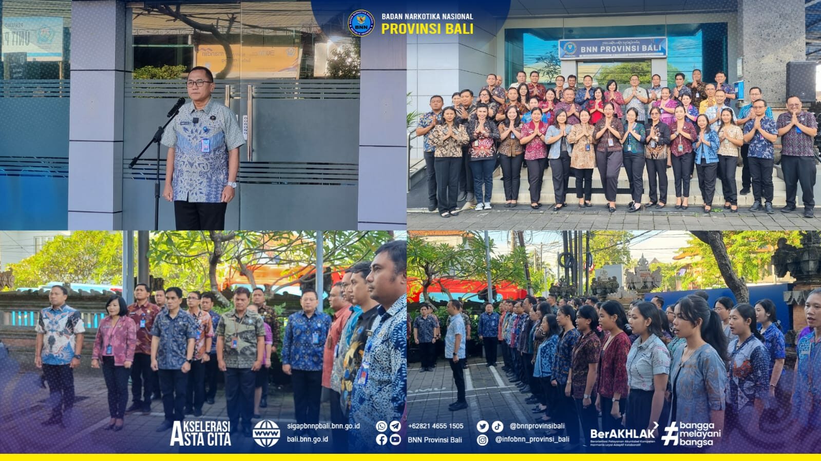 Apel Pagi BNNP Bali dan BNNK Jajaran Konsep Otomatis