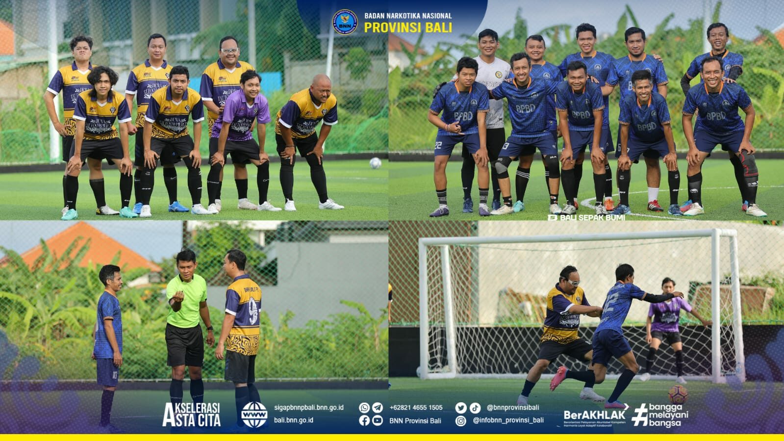 Laga Persahabatan Mini Soccer BNN Provinsi Bali Konsep Otomatis