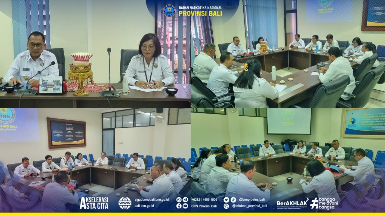 Rapat Hasil Tindaklanjut Forkom P4GN Dan Rencana Kunjungan Kepala BNN RI Di Bali Konsep Otomatis
