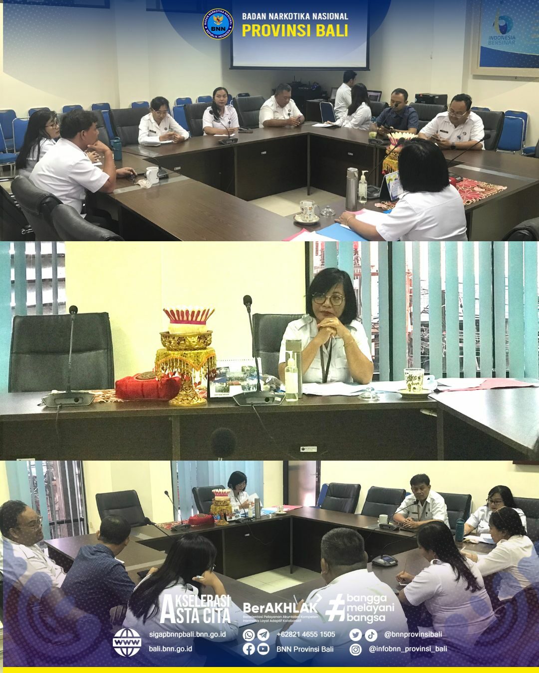 Rapat Persiapan Piodalan Padmasana Di BNNP Bali Konsep Otomatis