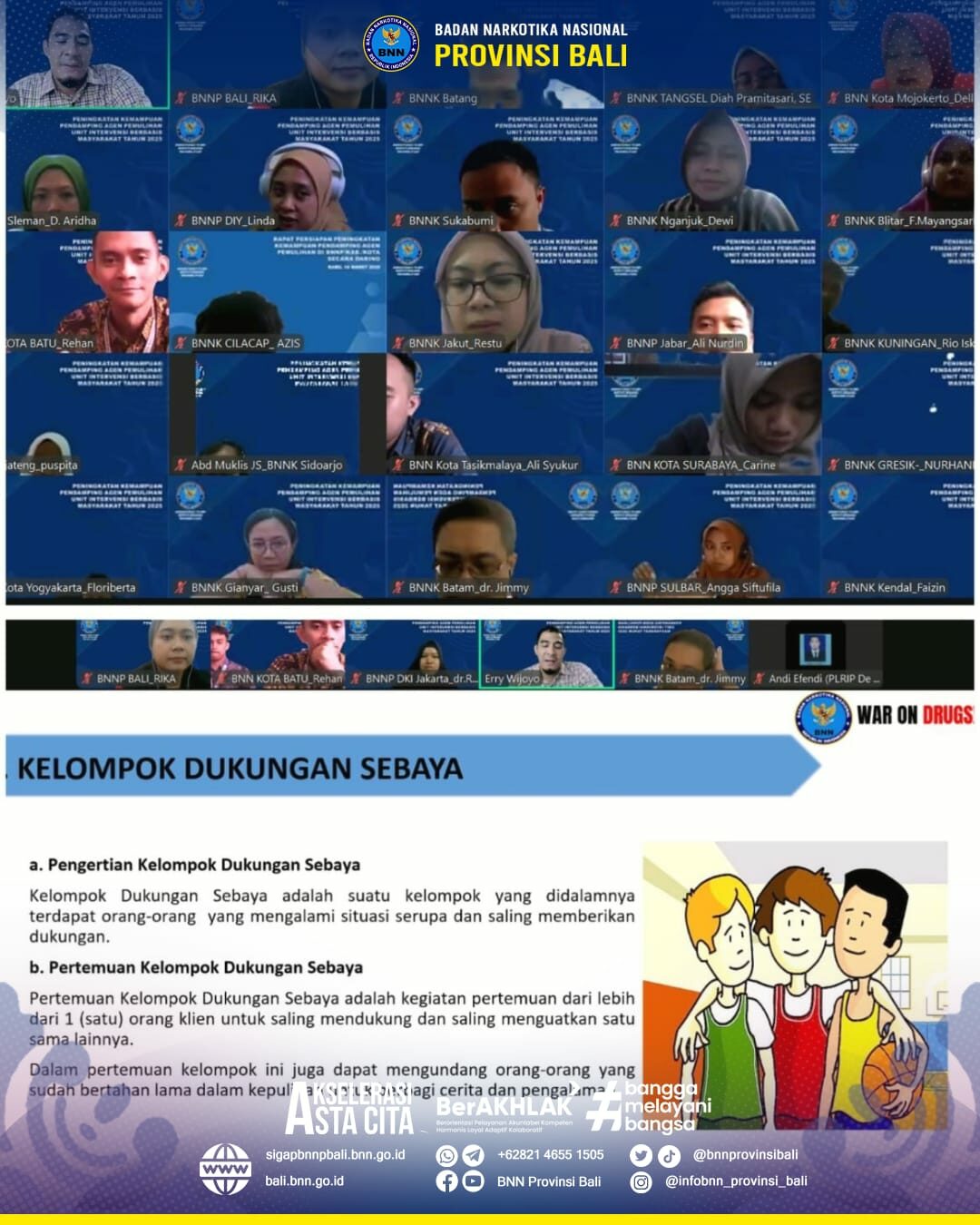 Peningkatan Kemampuan Petugas Pendamping Agen Pemulihan Konsep Otomatis