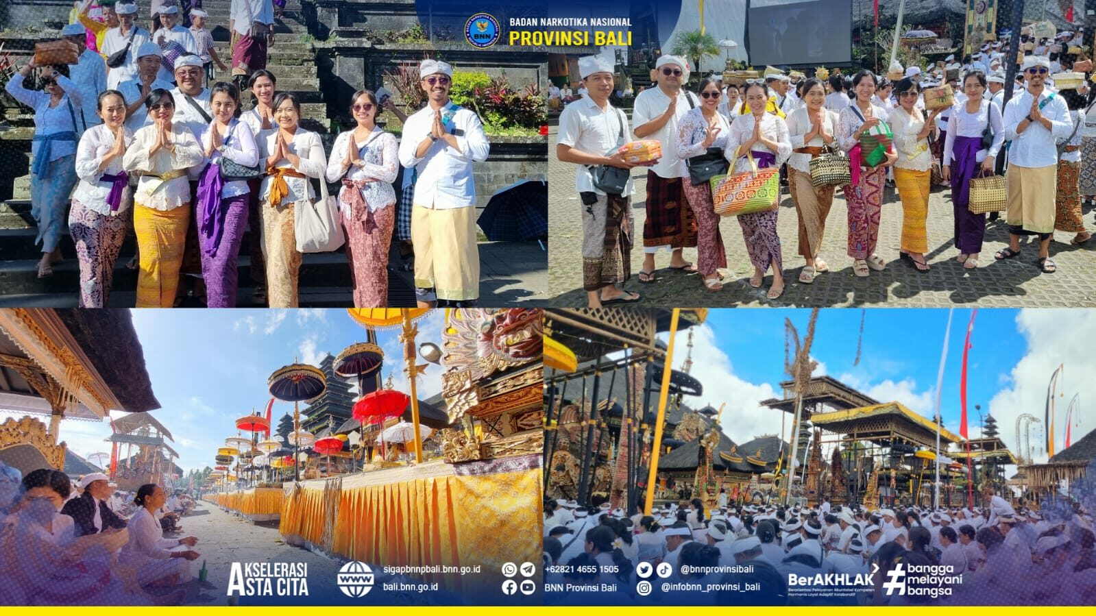 Bimbingan Rohani dalam rangka Ida Betara Turun Kabeh di Pura Ulun Danu Batur & Pura Besakih. Konsep Otomatis