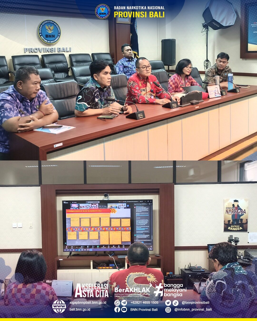 Kepala BNNP Bali menghadiri Undangan Sarasehan Urgensi Kelembagaan BNN dalam Perubahan Rancangan Undang-Undang (RUU) Narkotika dan Psikotropika secara virtual Konsep Otomatis