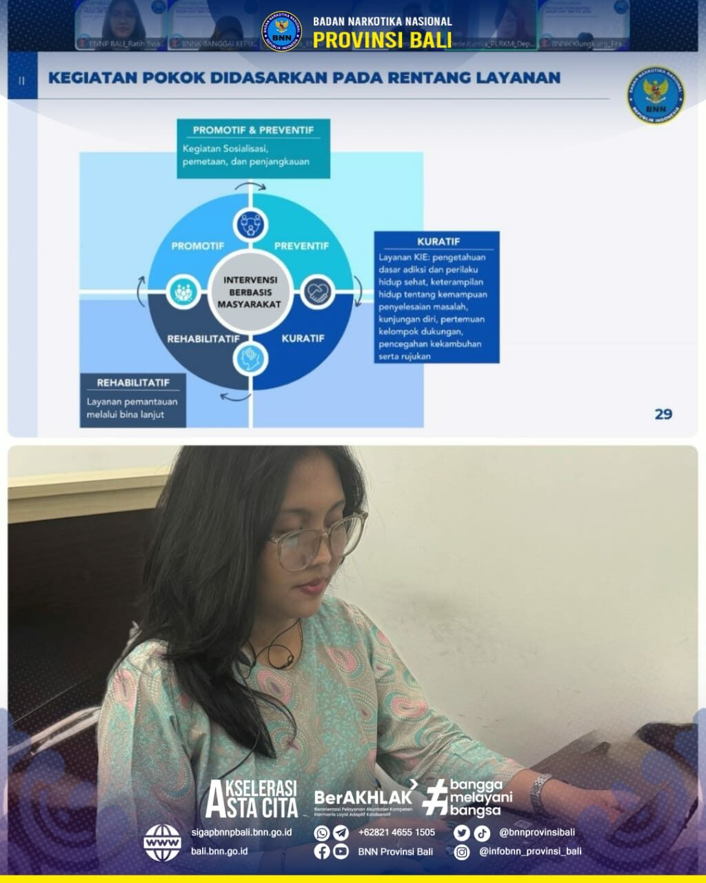 Zoom Meeting terkait kegiatan Direktorat Advokasi Konsep Otomatis