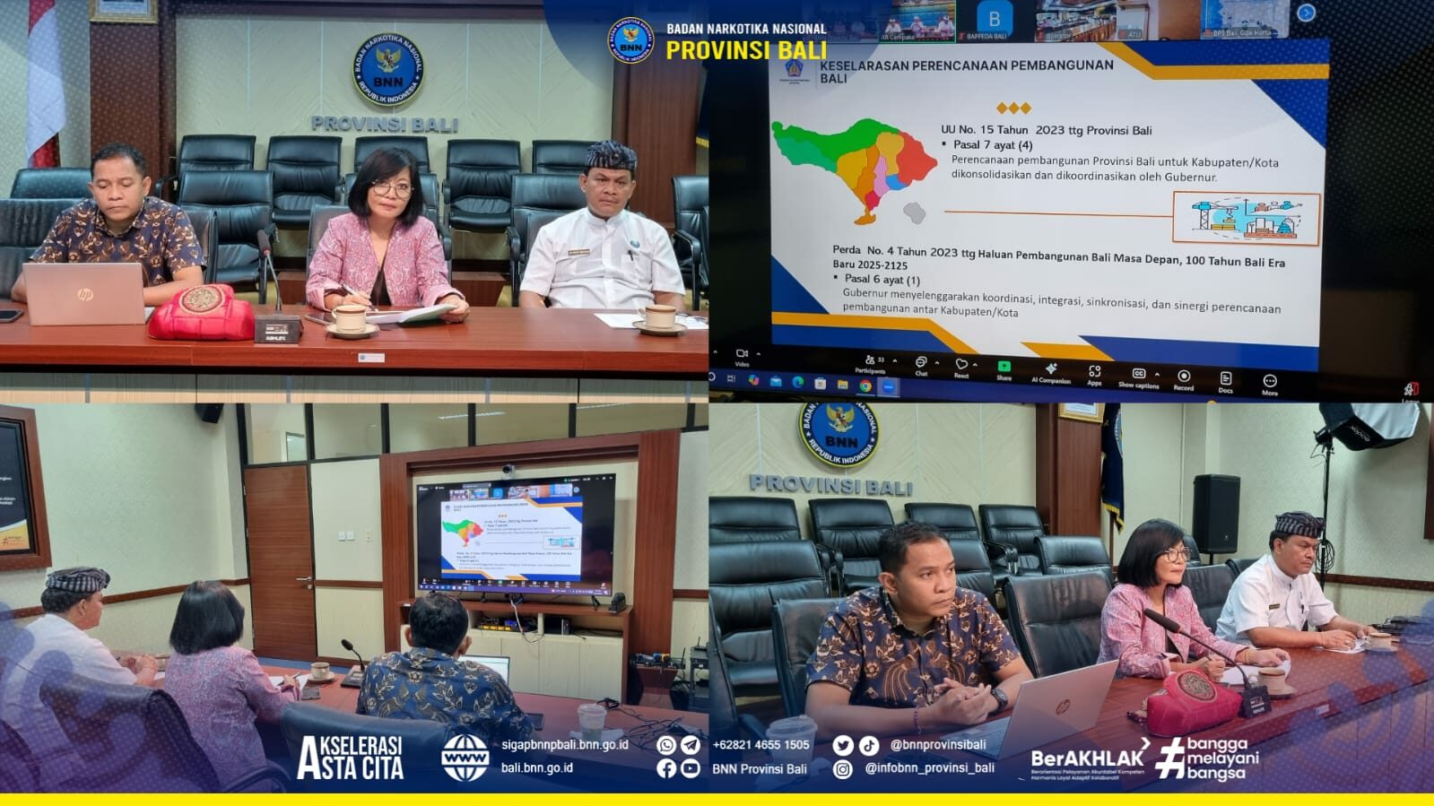 Zoom Meeting terkait kegiatan Direktorat Advokasi Konsep Otomatis