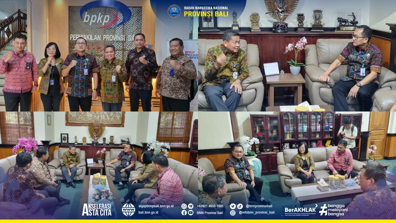 Audiensi Kepala BNN Provinsi Bali di Kantor Perwakilan Badan Pengawasan Keuangan Dan Pembangunan (BPKP) Provinsi Bali. Konsep Otomatis