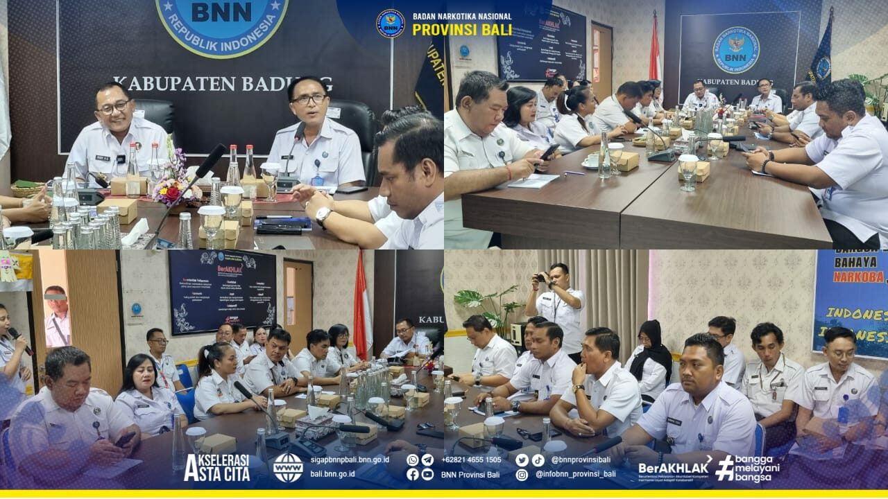 Rapat Monitoring Dan Evaluasi BNN Provinsi Bali Dan BNNK Jajaran Se-Bali Konsep Otomatis