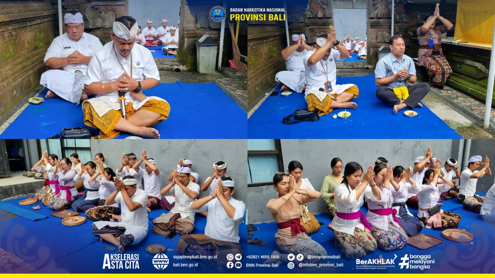 Persembahyangan bersama bertepatan pada rahina Purnama Sadha Konsep Otomatis