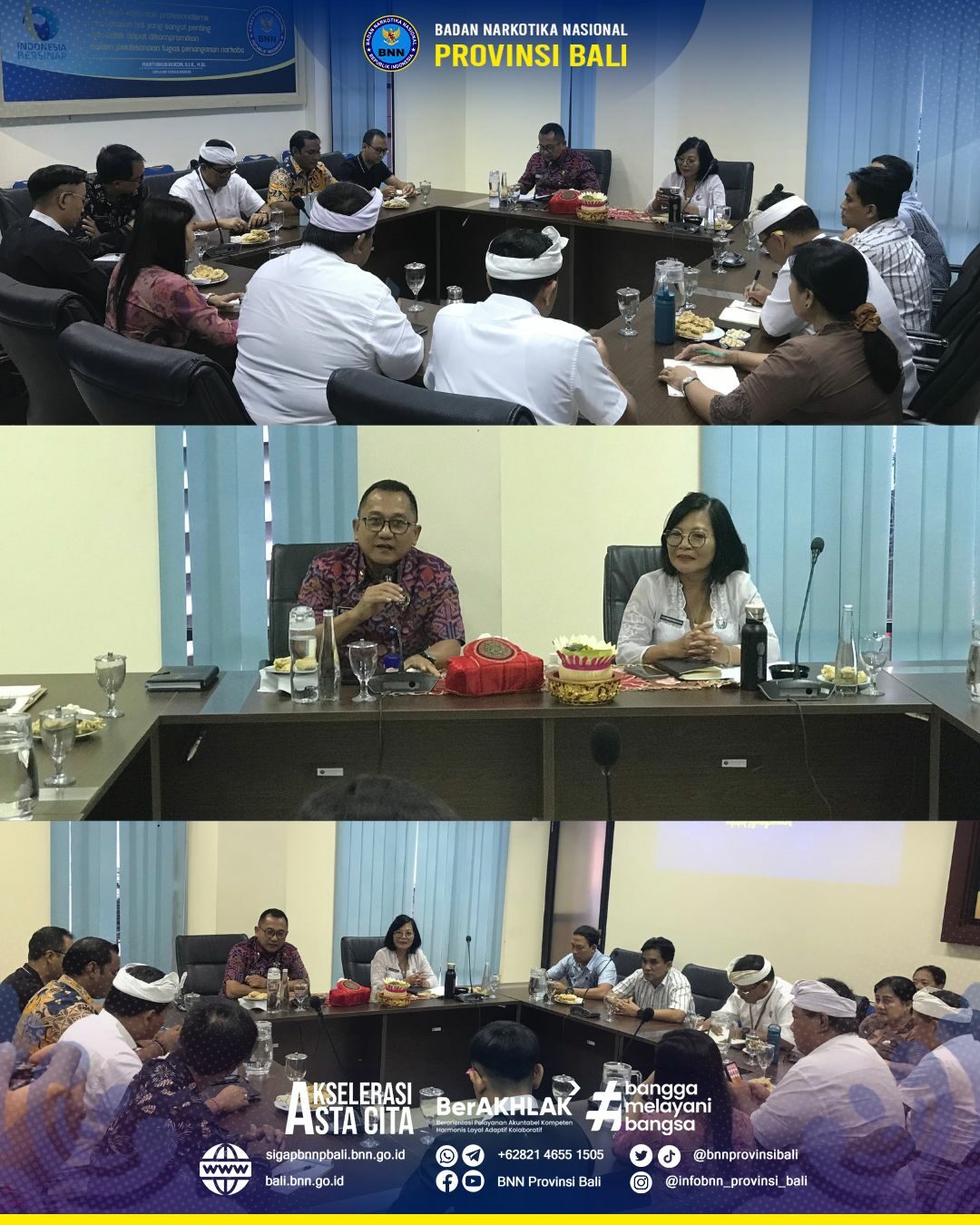 Rapat Persiapan Pelaksanaan HANI 2025 dan Kunjungan Kerja Kepala BNN RI ke Bali Konsep Otomatis