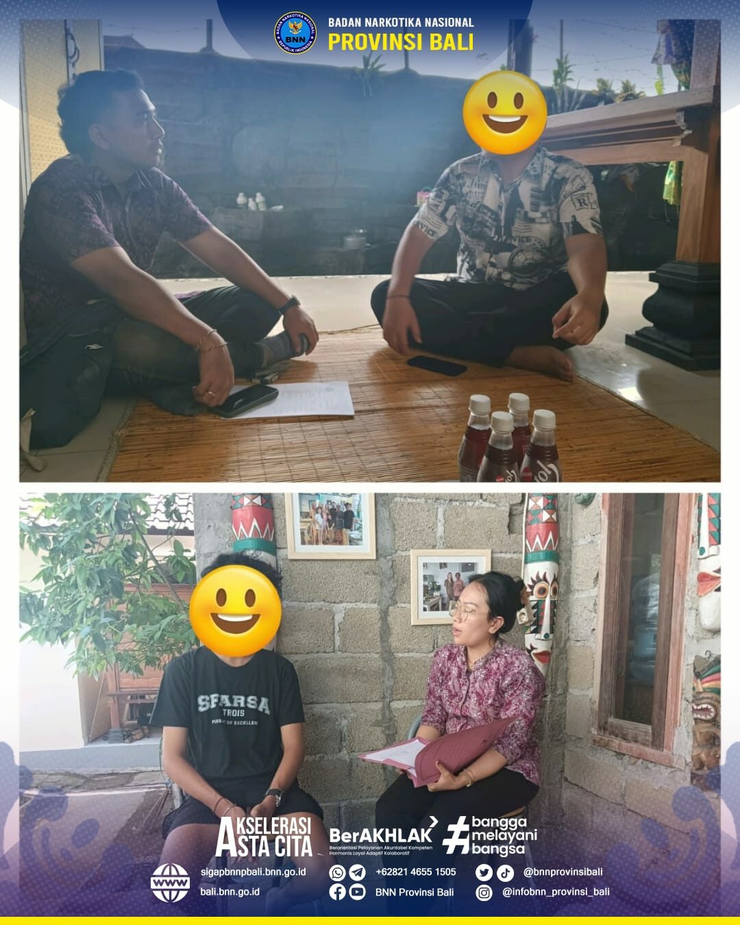 Kunjungan Rumah pada Kegiatan Rehabilitasi Berkelanjutan (Pasca Rehabilitasi) Konsep Otomatis